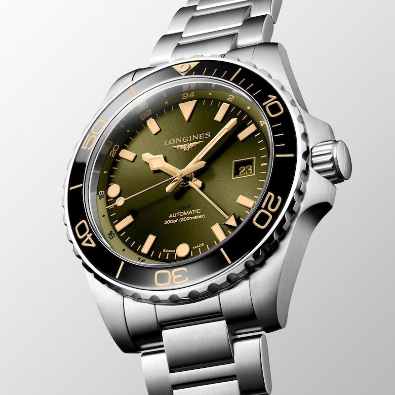 New Longines Hydroconquest Automatic Green Dial 43mm Men’s Watch L38904066