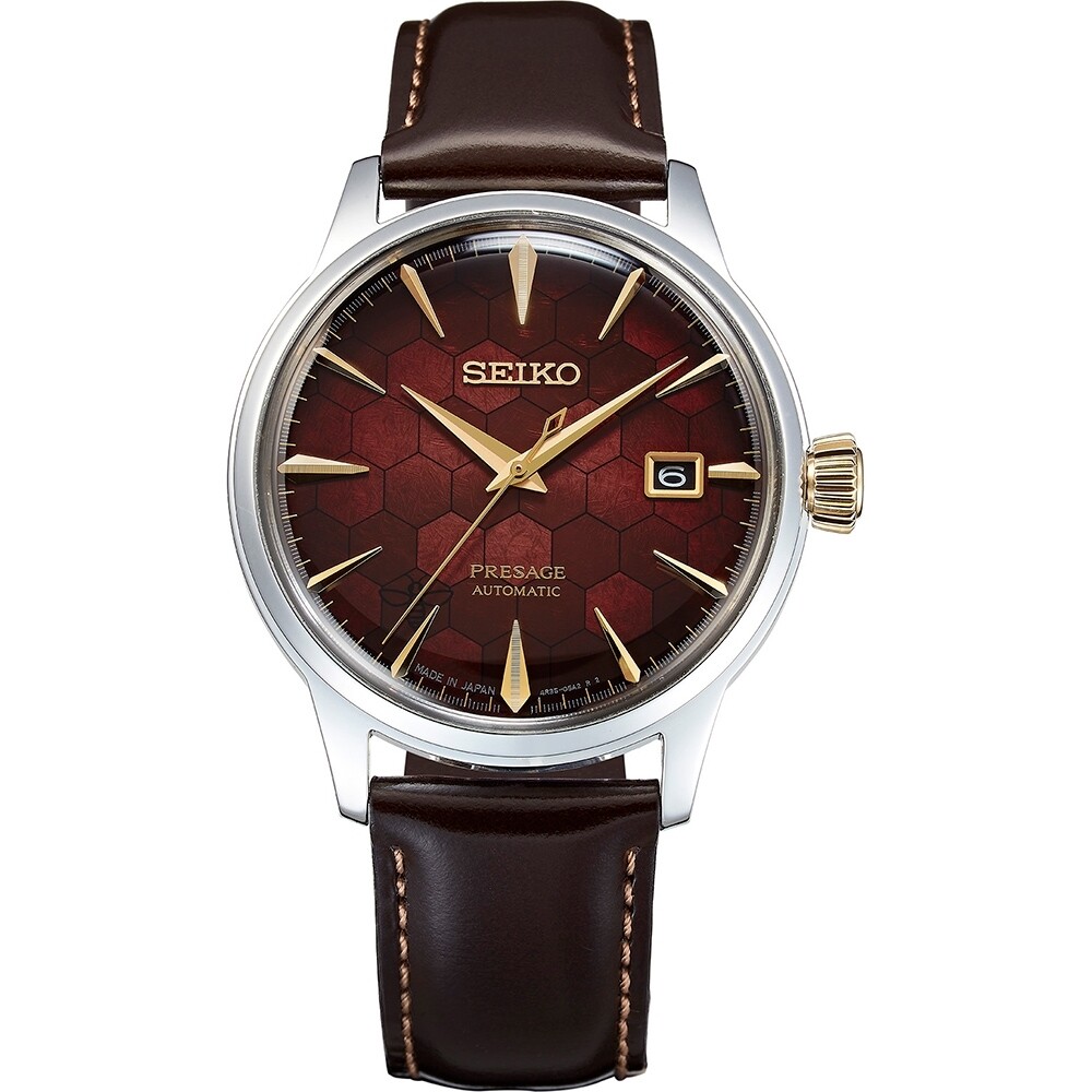 Seiko Presage SRPL21J1 Automatic Leather Indicator Made in Japan