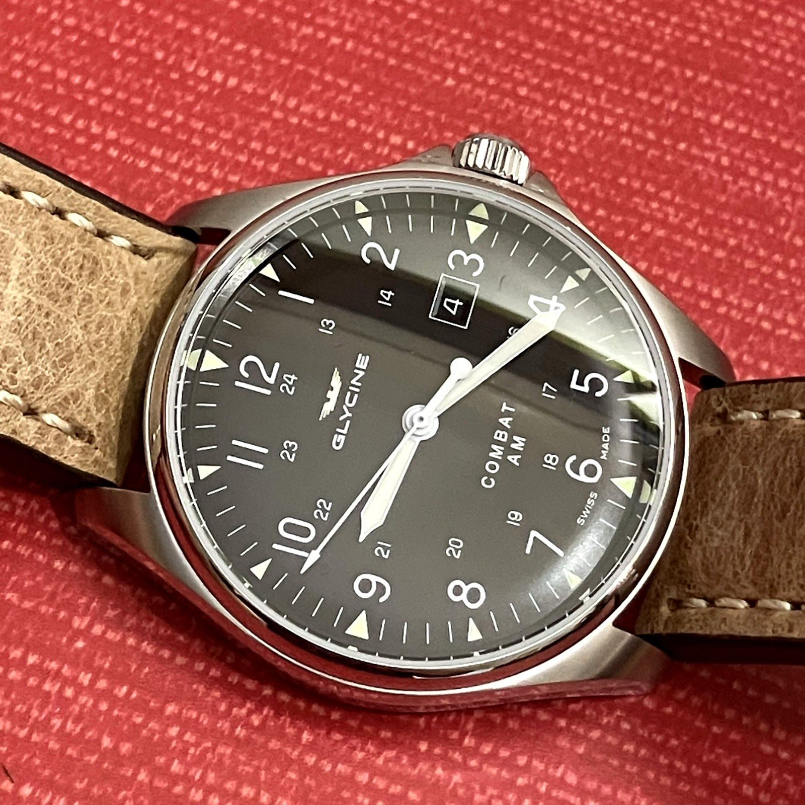 Men’s Stainless Steel Glycine Combat AM Ref 3890 Automatic Watch