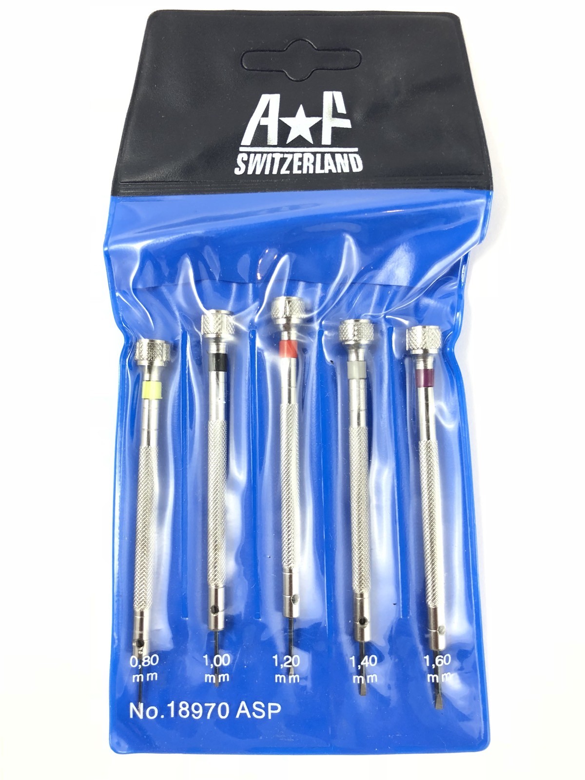 Professional Top Quality Swiss AF Watch flat head blade Screwdriver 5 pc Set NEW