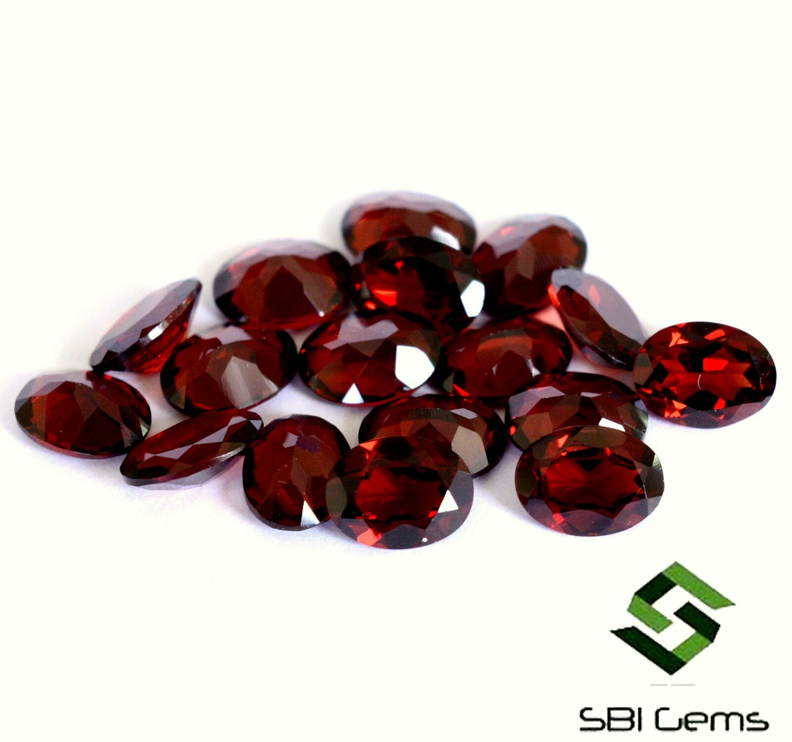 8×6 mm Natural Garnet Oval Cut Lot 10 Pcs 13.45 Cts Calibrated Loose Gemstones