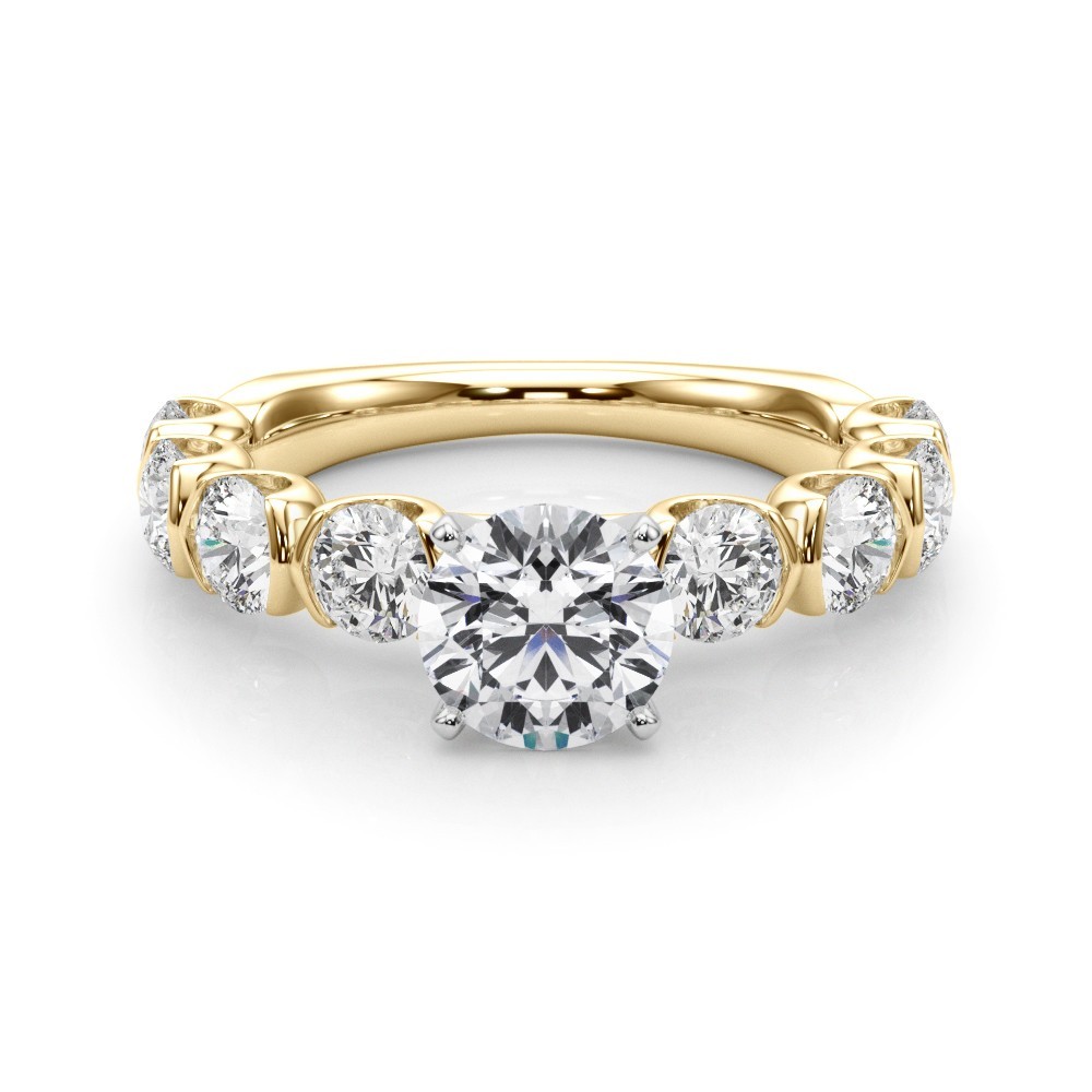 Stunning Solitaire Engagement Ring VS F 1.80-3.40 Ct Lab Grown Diamond 14K Gold