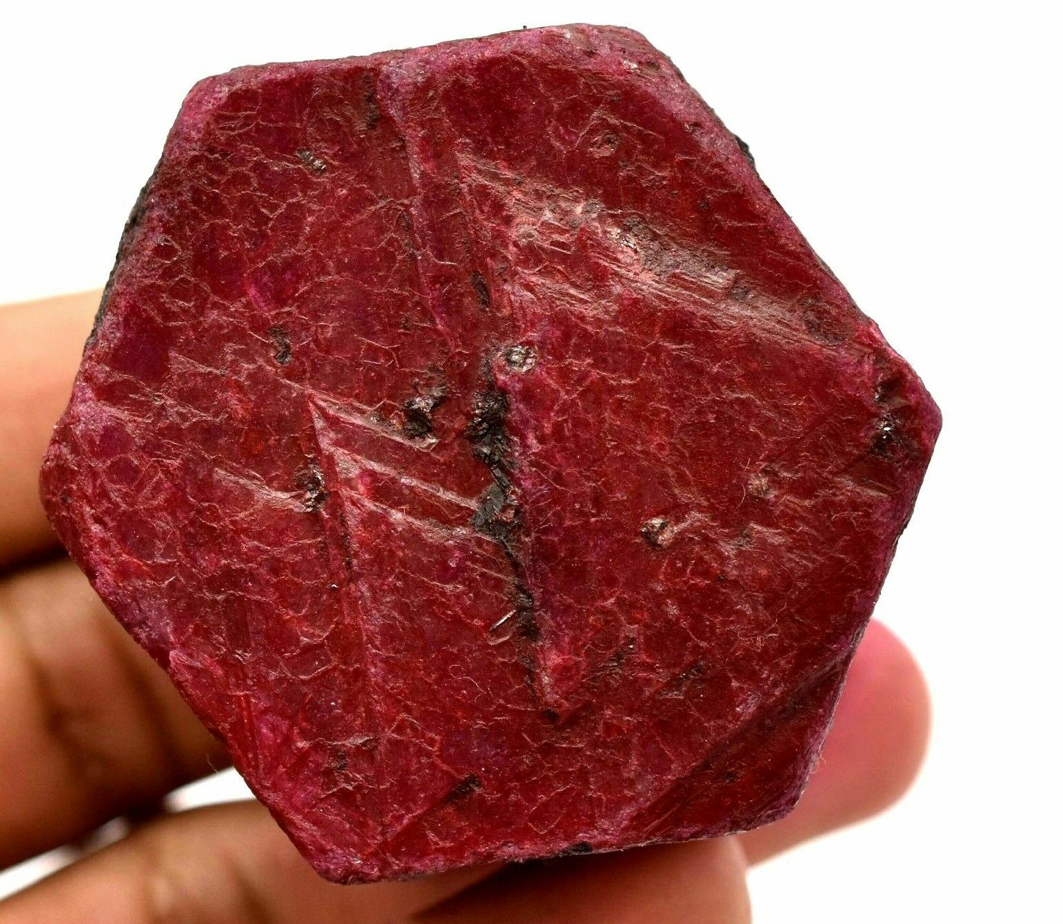 Natural Huge Red Mozambique Ruby Earth-Mined Color Enhanced Certified Rough !