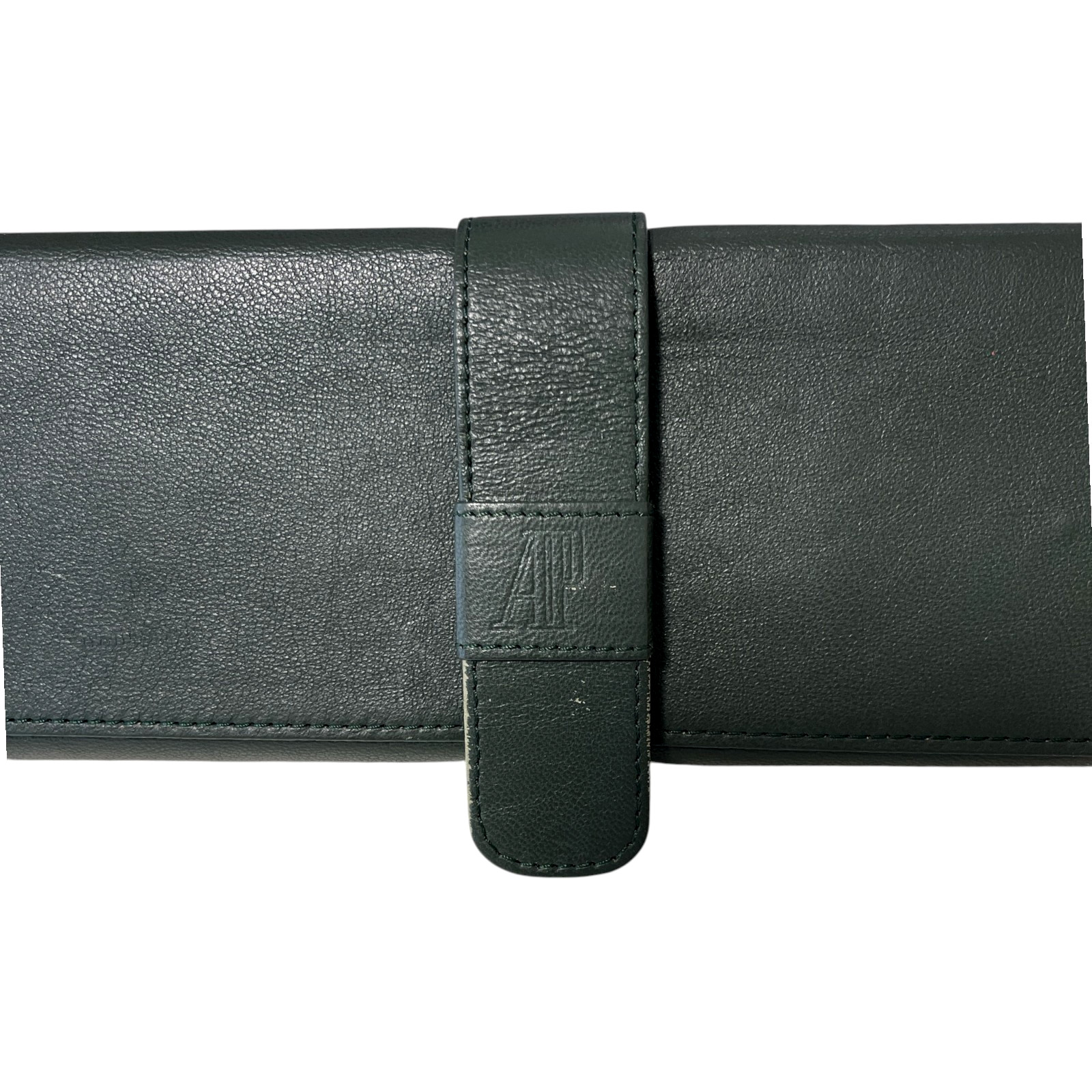 Audemars Piguet Watch Travel Case Green Leather Pouch Box Set 25.5cm #02