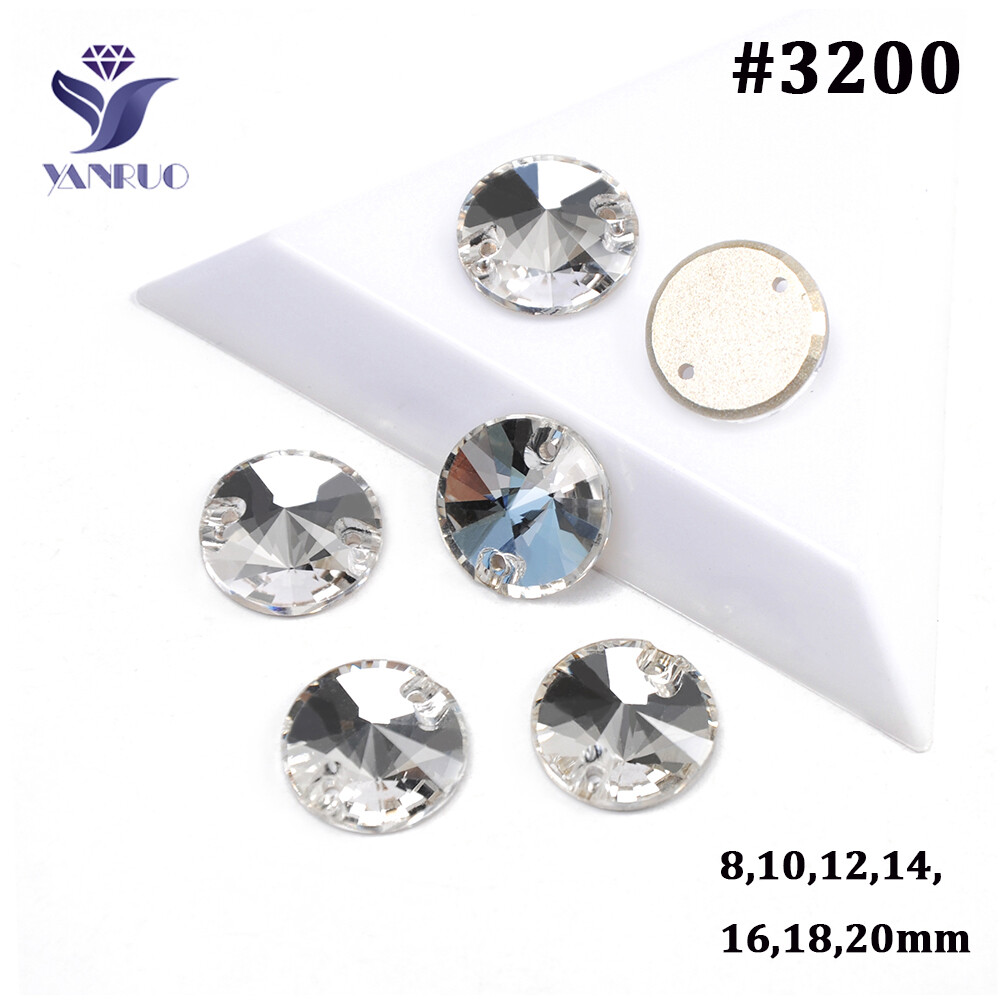 Crystal Clear Color Different Shape and Size Sew on Rhinestones DIY Sewing Beads