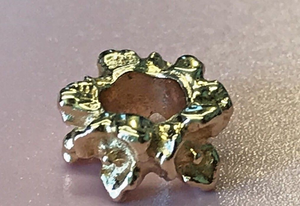 PANDORA | 14K GOLD ROSES CHARM ✪NEW✪ 750378 AUTHENTIC RETIRED FLOWER RARE 585ALE