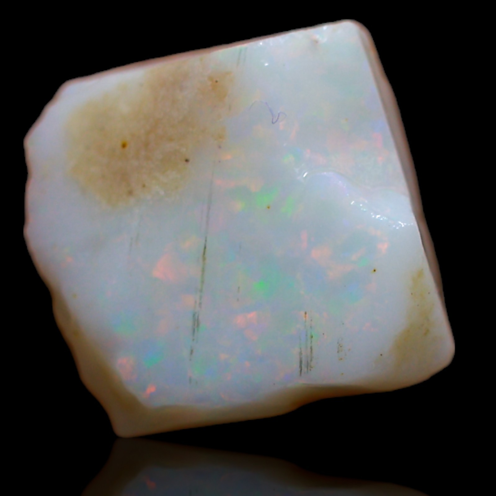 6.90 Cts Fire Opal Handcrafted Gemstone Jewelry Making Rough Natural 11x11x6 mm