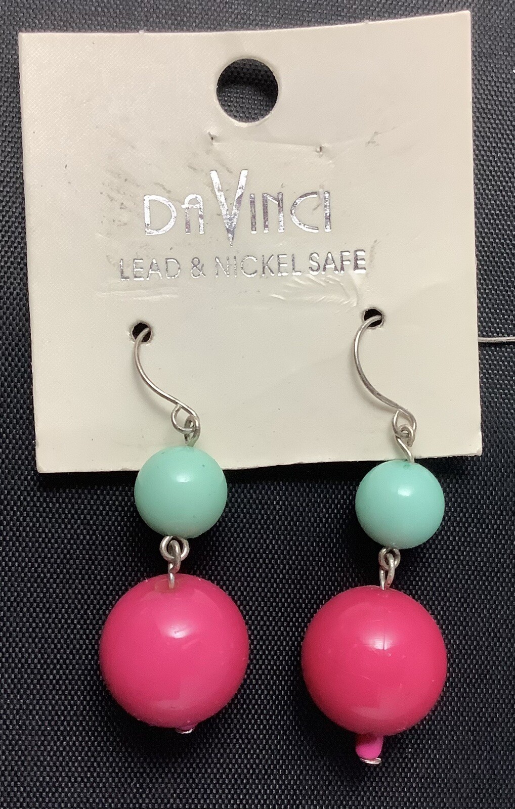 Da Vinci Lead And Nickel Free Fashion Pink And Blue Boho Earrings