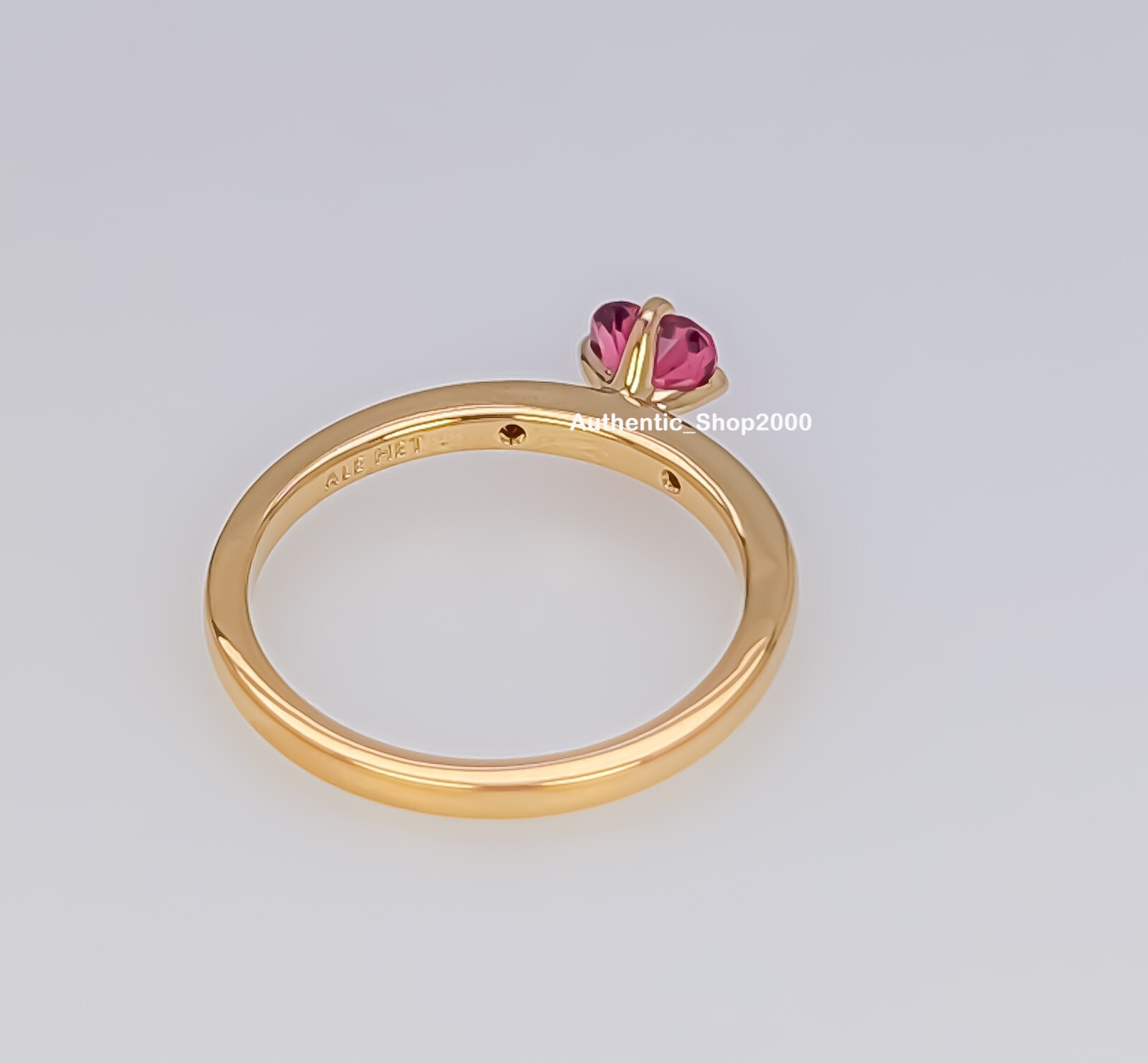 NEW 100% Authentic PANDORA 14k Gold P Red Heart Explosion of Love Ring 166574C01