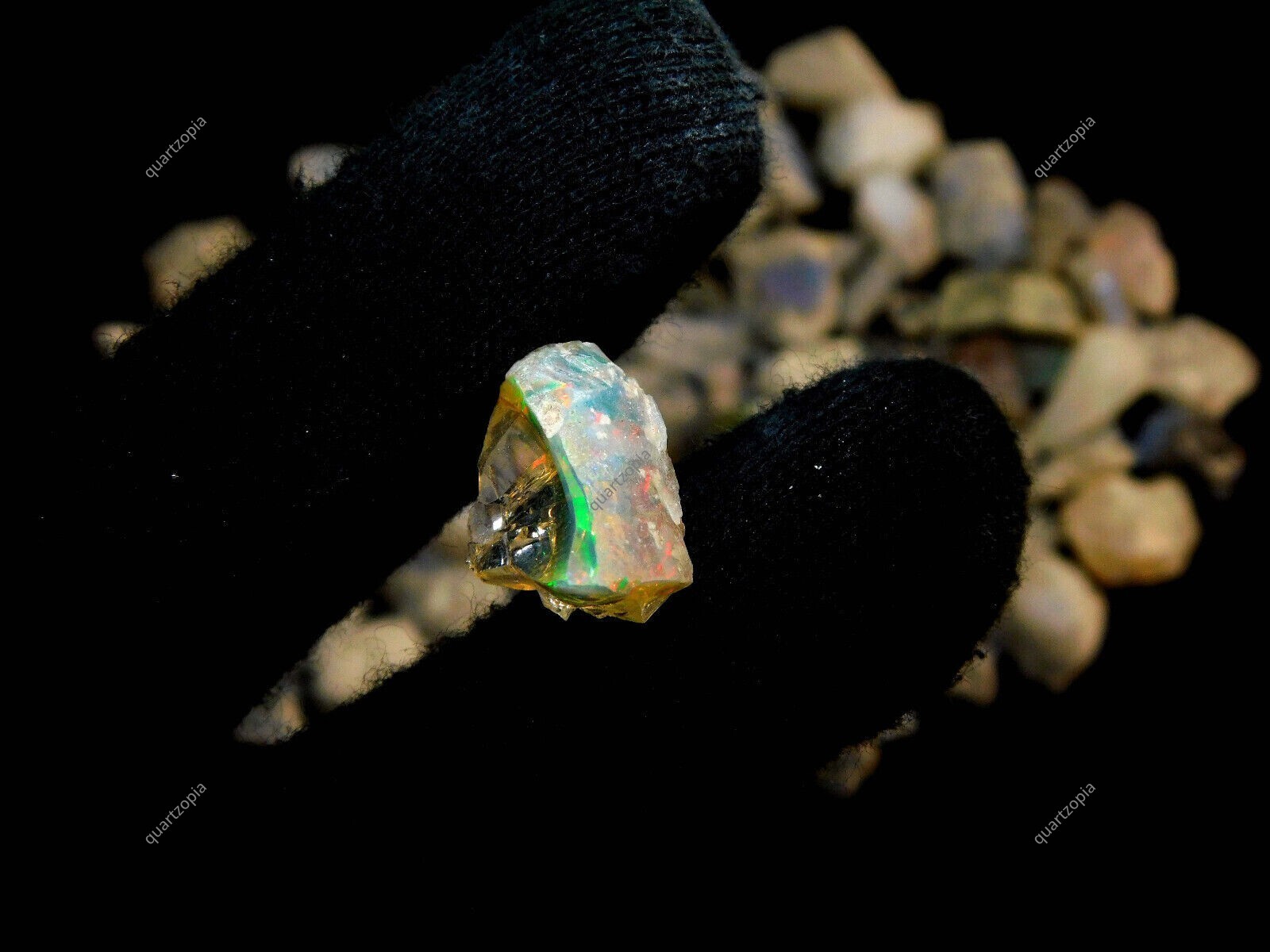 515 Cts Natural Ethopian Fire Opal Certified Rough Lot