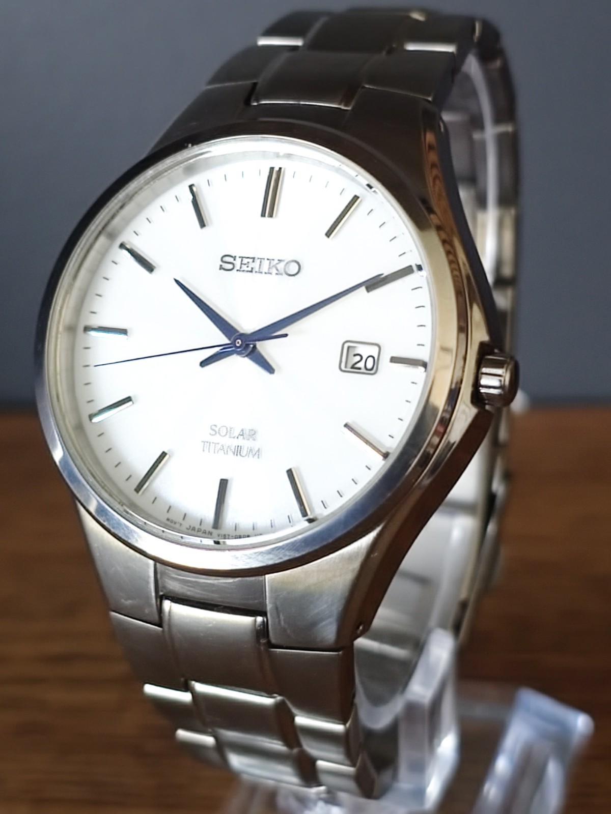 Seiko Spirit SBPX073 JDM Solar Titanium White Dial 40.5mm – US Seller