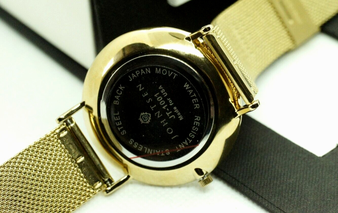 Wrist Watch JOHNTSEN NEW Quartz Made for USA Stainless Steel Japan Movement