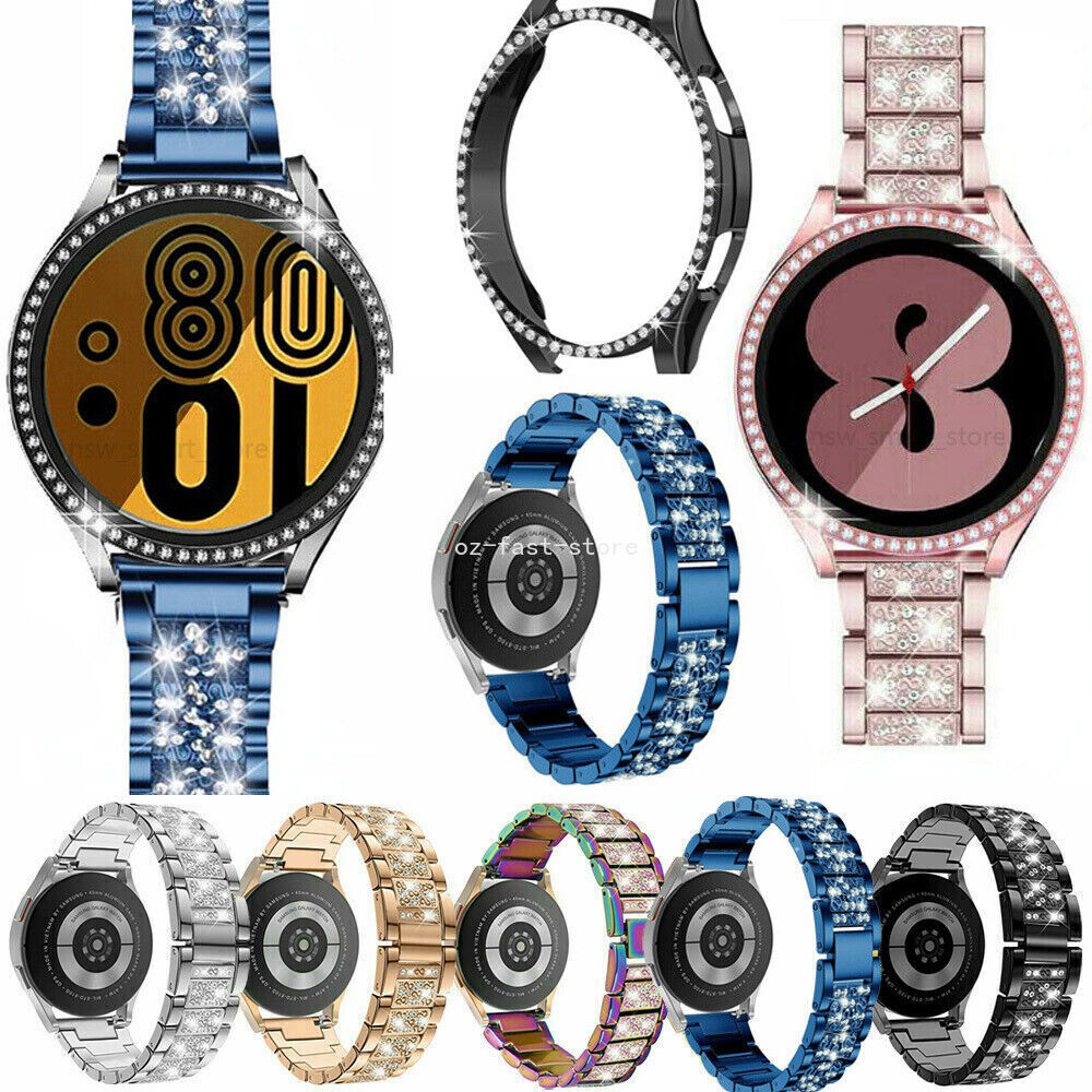 Bling Metal Band Strap /Case For Samsung Galaxy Watch 6 5 4 FE 40/44mm Active2