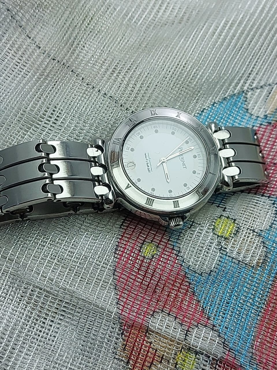Pequignet Watch U.A.E Gifted Dial All Steel Mens Quartz 37mm Sapphire Crys Swiss