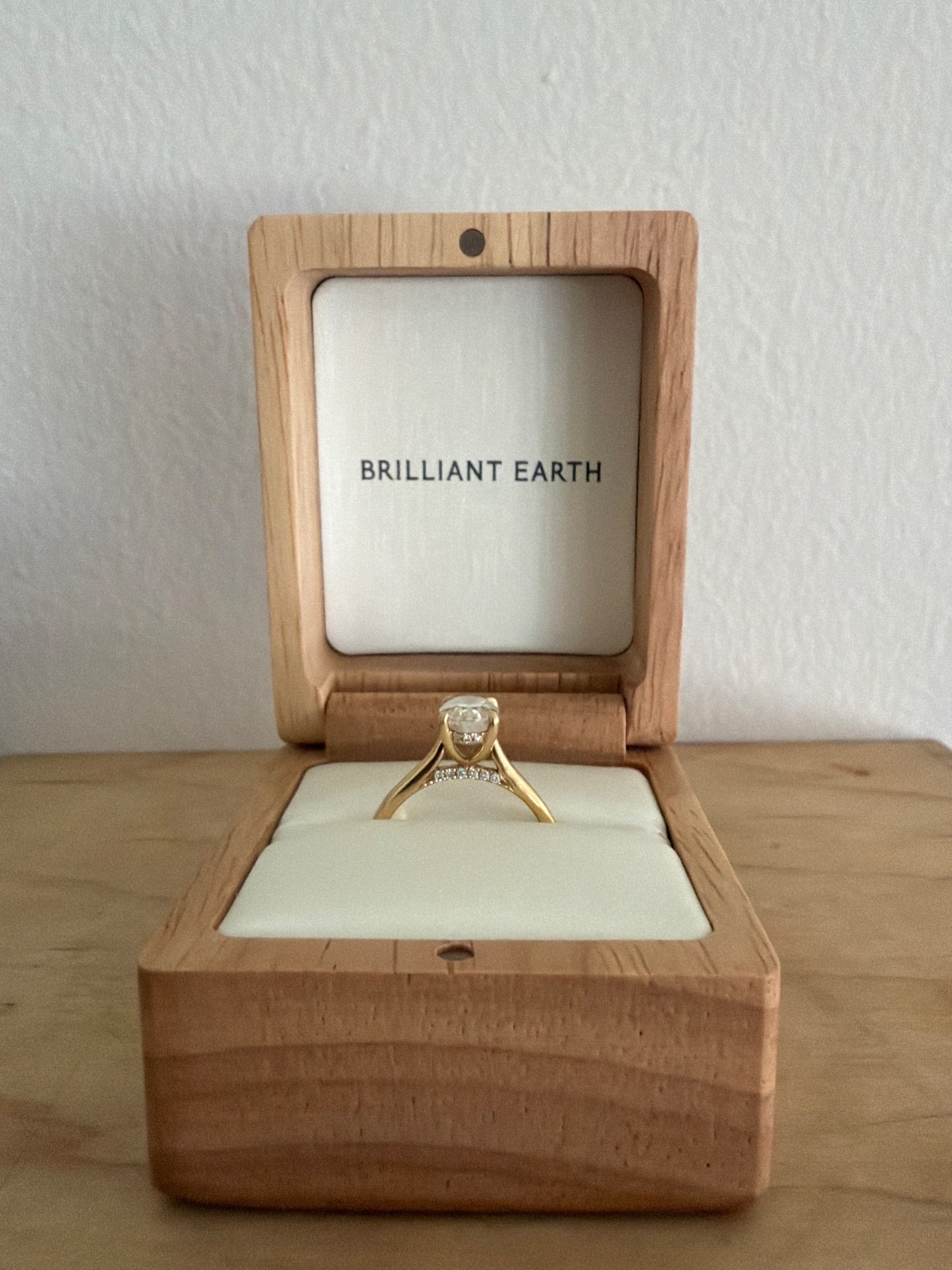 Brilliant Earth 18K Yellow Gold Dawn Moissanite Engagement Ring