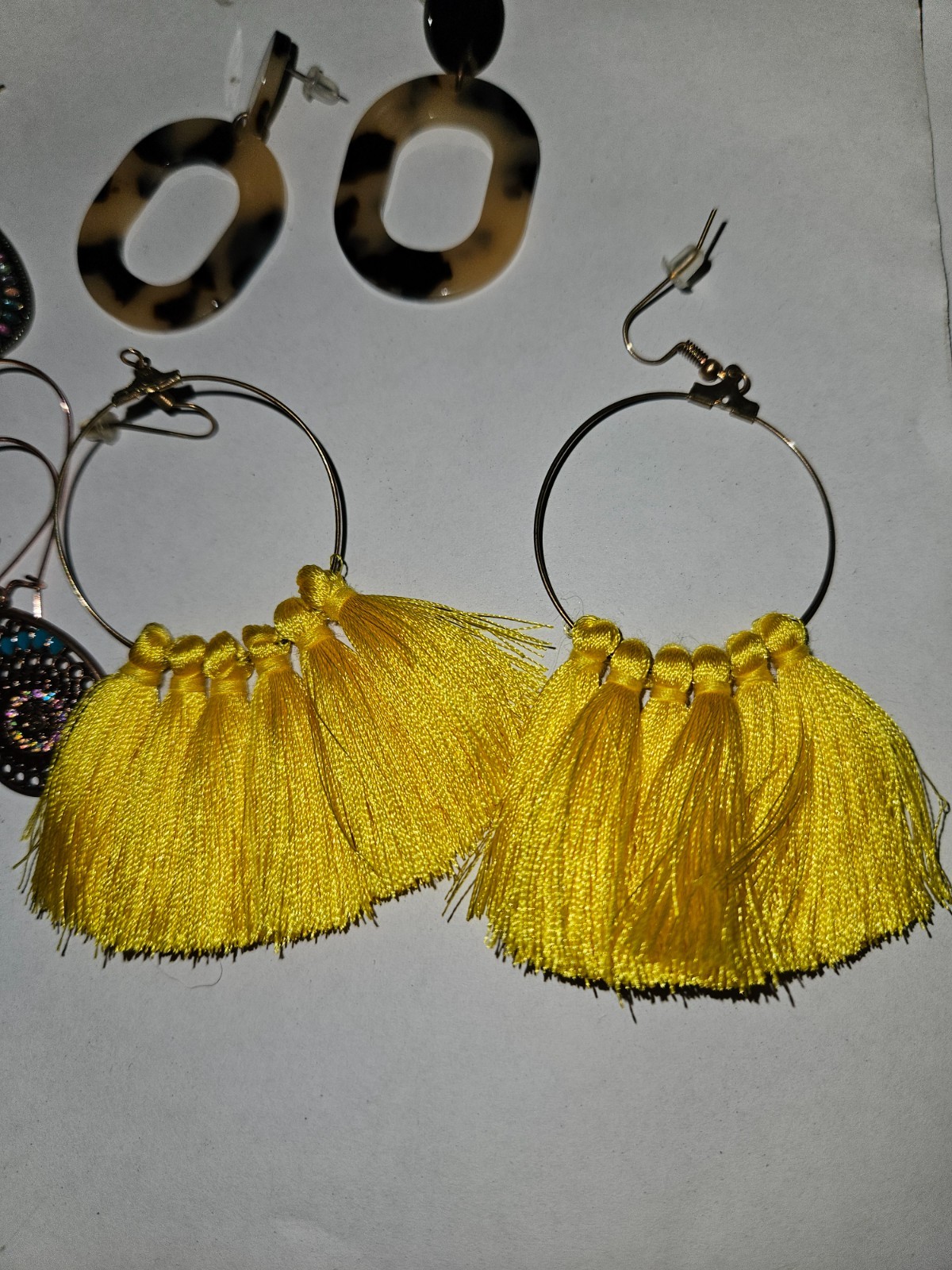 Large Bundle of 20+ Trendy Statement & Stud Earrings – Colorful Tassels, Hoops,