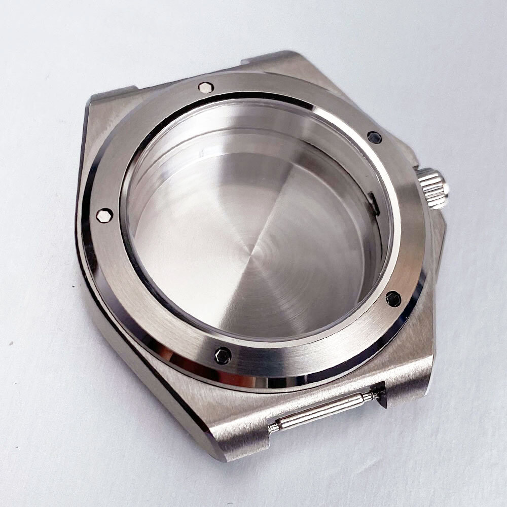 40mm Steel Case Fit for Engineer NH35 ETA2824 PT MenWatch Parts Sapphire Crystal