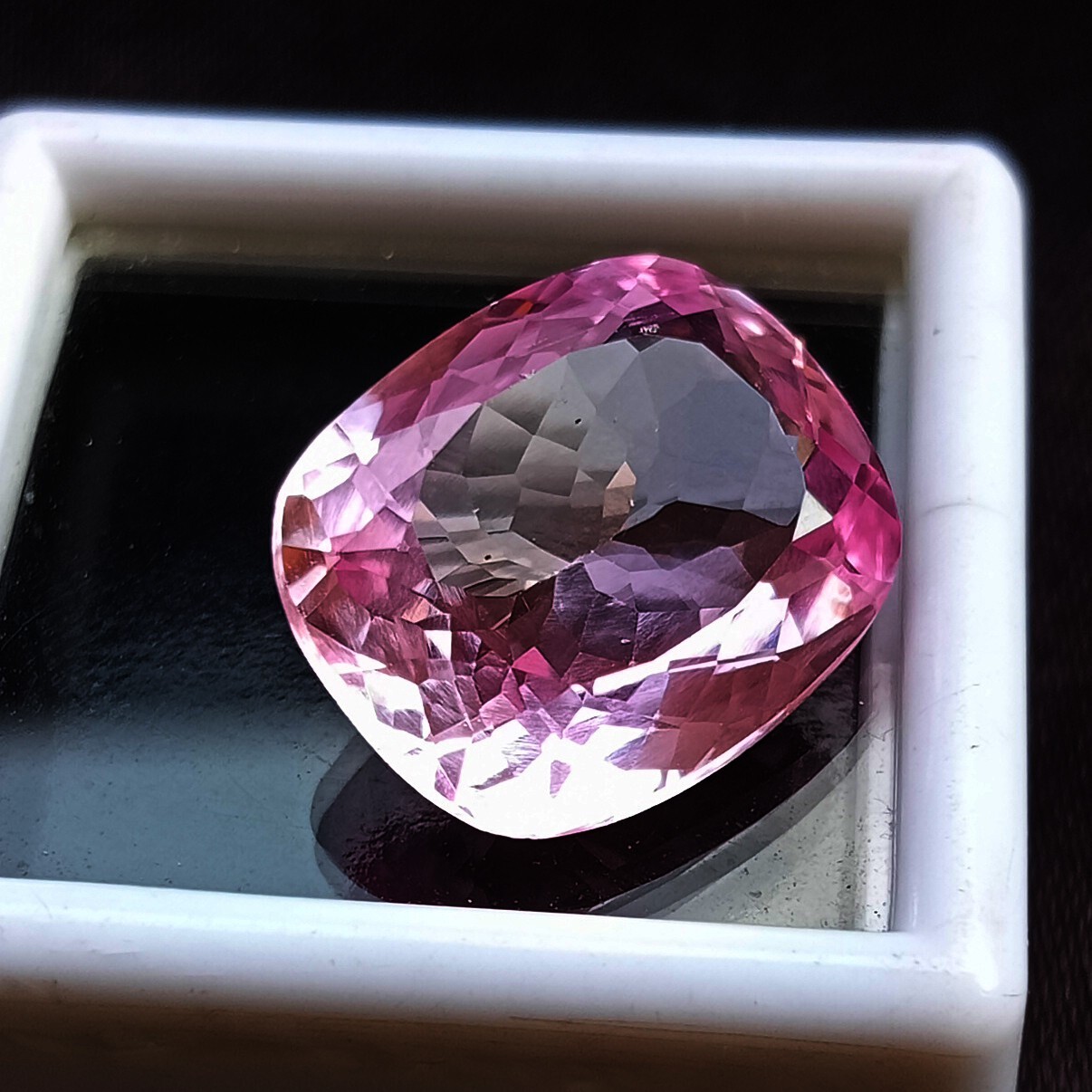 Pink Sapphire Natural Cushion Cut 12+ Ct Loose Gemstone For Necklace Making