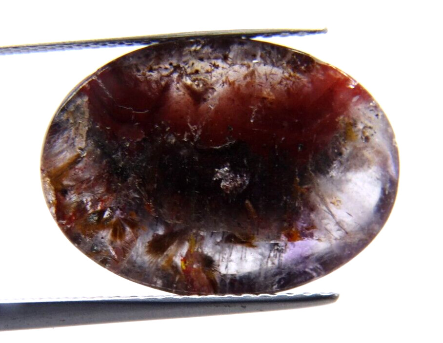 IP19 Super Seven melody stone auralite 23 7.21ct 13x18x4mm oval cabochon cab