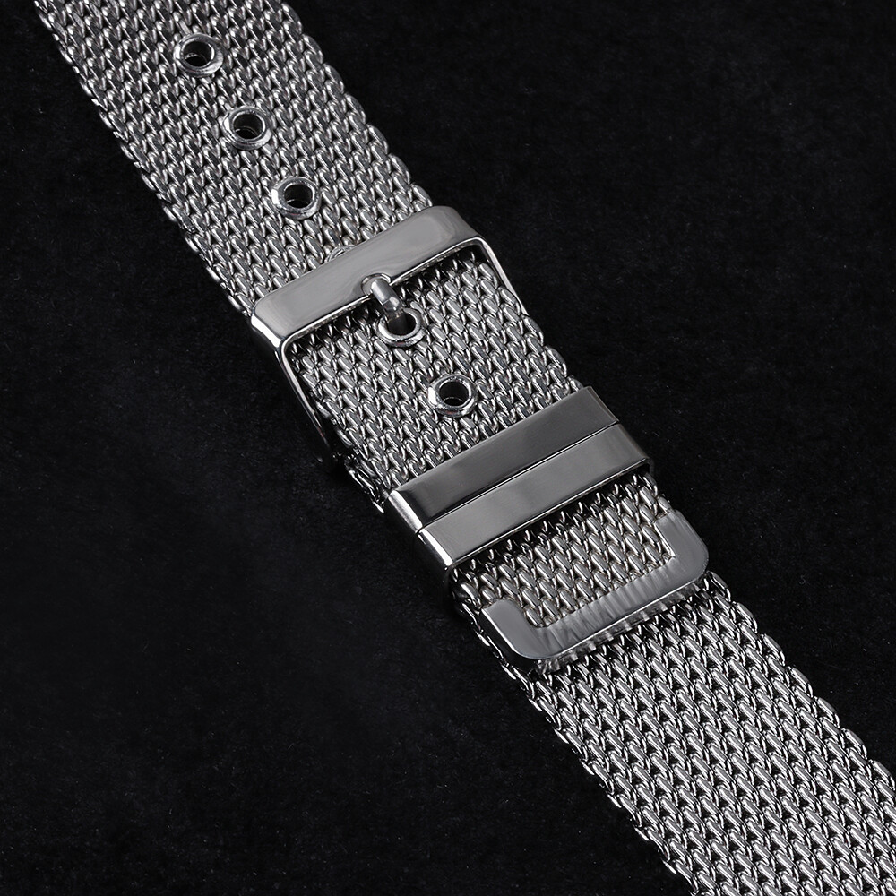 New 18/20/22/24mm Milanese 1.0 Fine Mesh Watch Bands Stainless Steel Pin Buckle
