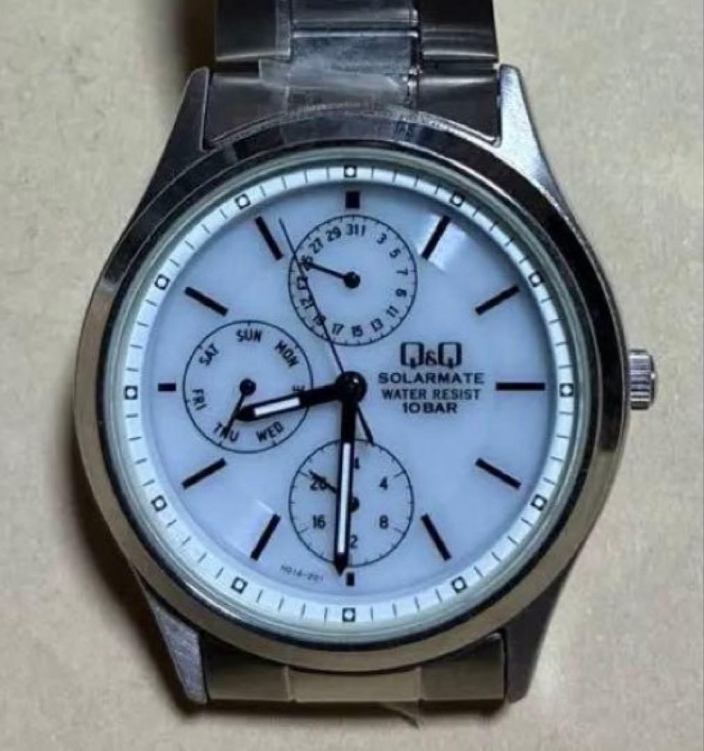 Q Q Citizen wristwatch H014 201 solar new working item
