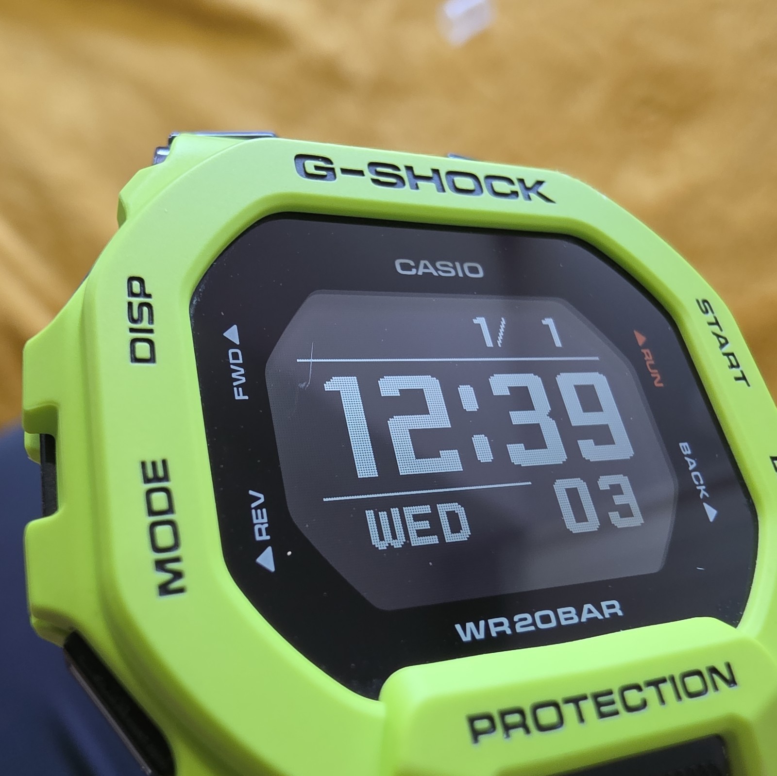 Casio Watch GBD-200-9ER G-Squad Lime Green Bluetooth Lime Green, Neon