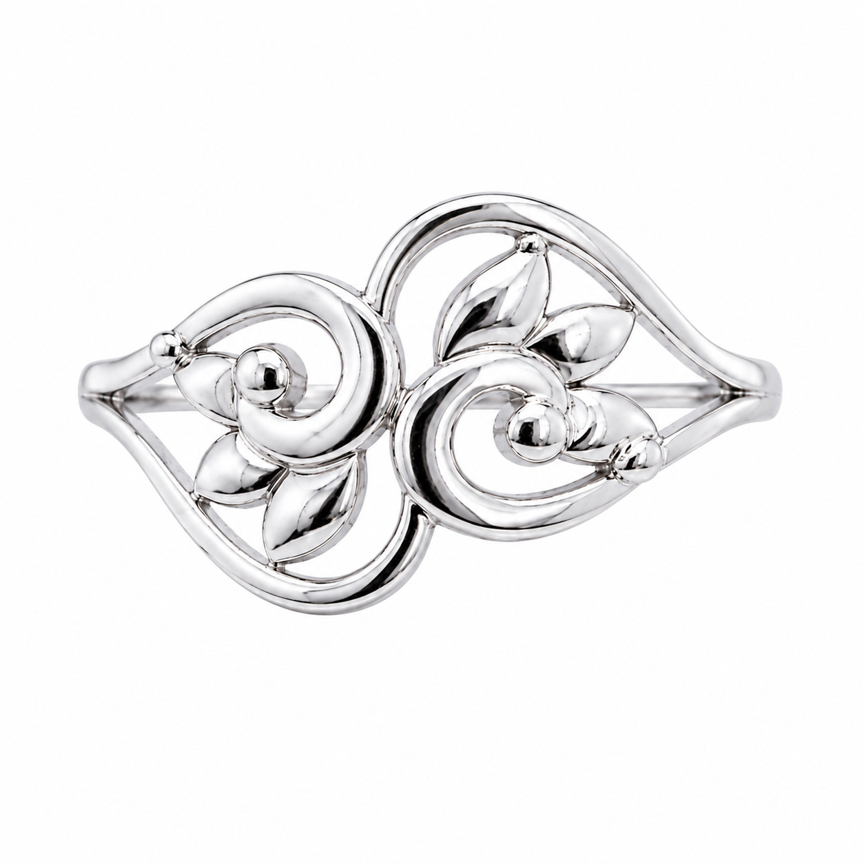 925 Sterling Silver Floral Ring Nature Inspired Leaf Vine Jewelry Gift