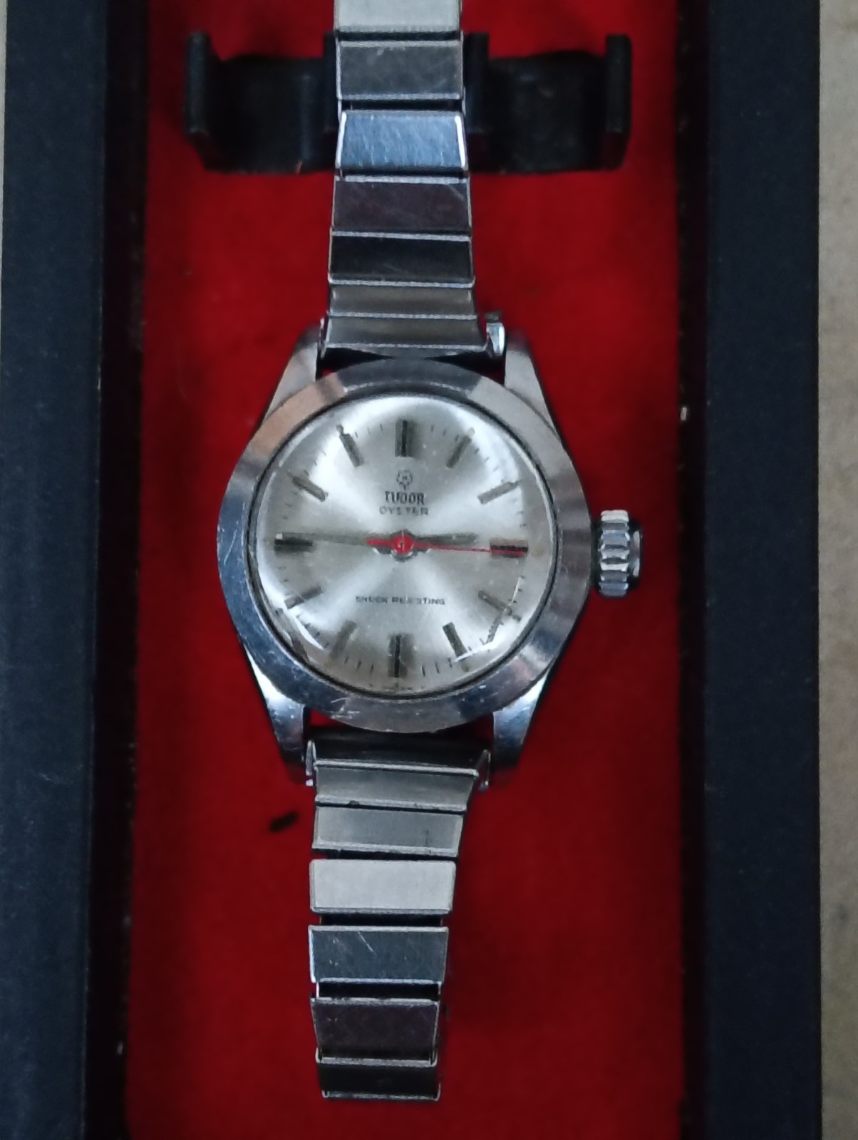 Tudor Princess Watch Red Seconds Arm 1958
