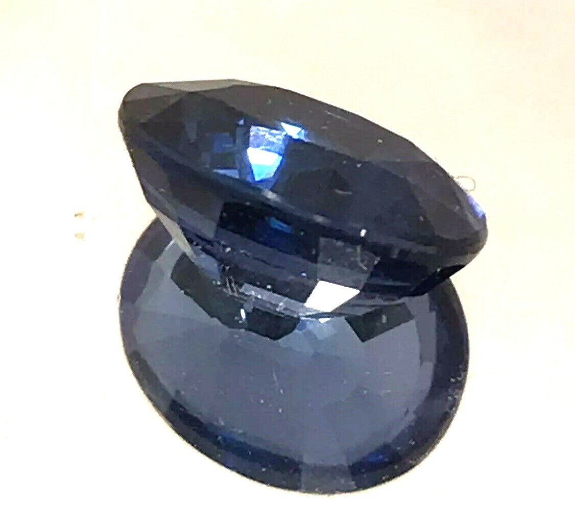 4.0 Ct Natural Blue Sapphire, Excellent Oval Cut , VS Clarity,9 mohs