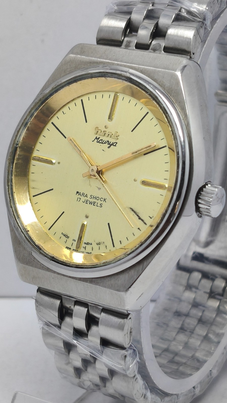 HMT Maurya 17J Winding Wrist Watch For Men’s In Working Condition