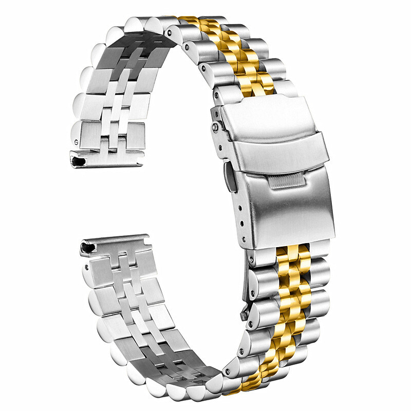 High Grade Solid Rugged Stainless Steel Watch Wristbands Business Strap 18-30mm