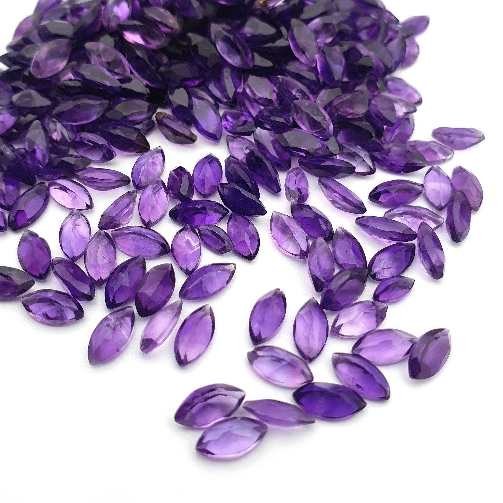 Natural African Amethyst Marquise Cut Loose Gemstone Lot 190 Pcs 4-9 MM 96 CT