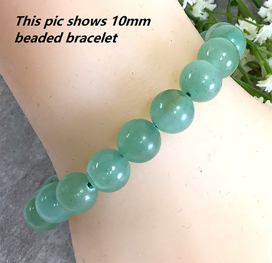 Green Aventurine Jade Stretchy Bracelet Healing Gemstone 4mm 6mm 8mm 10mm12mm