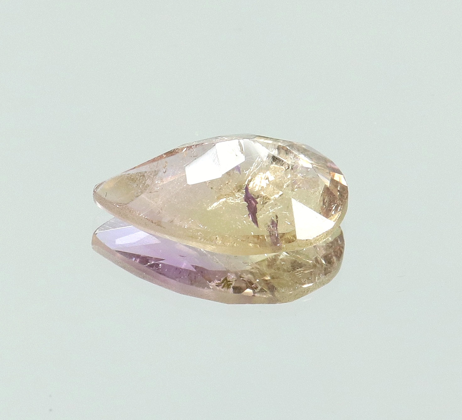 Natural Bolivia Ametrine Bi-Color 4.15 Ct Untreated Certified Loose Gemstone