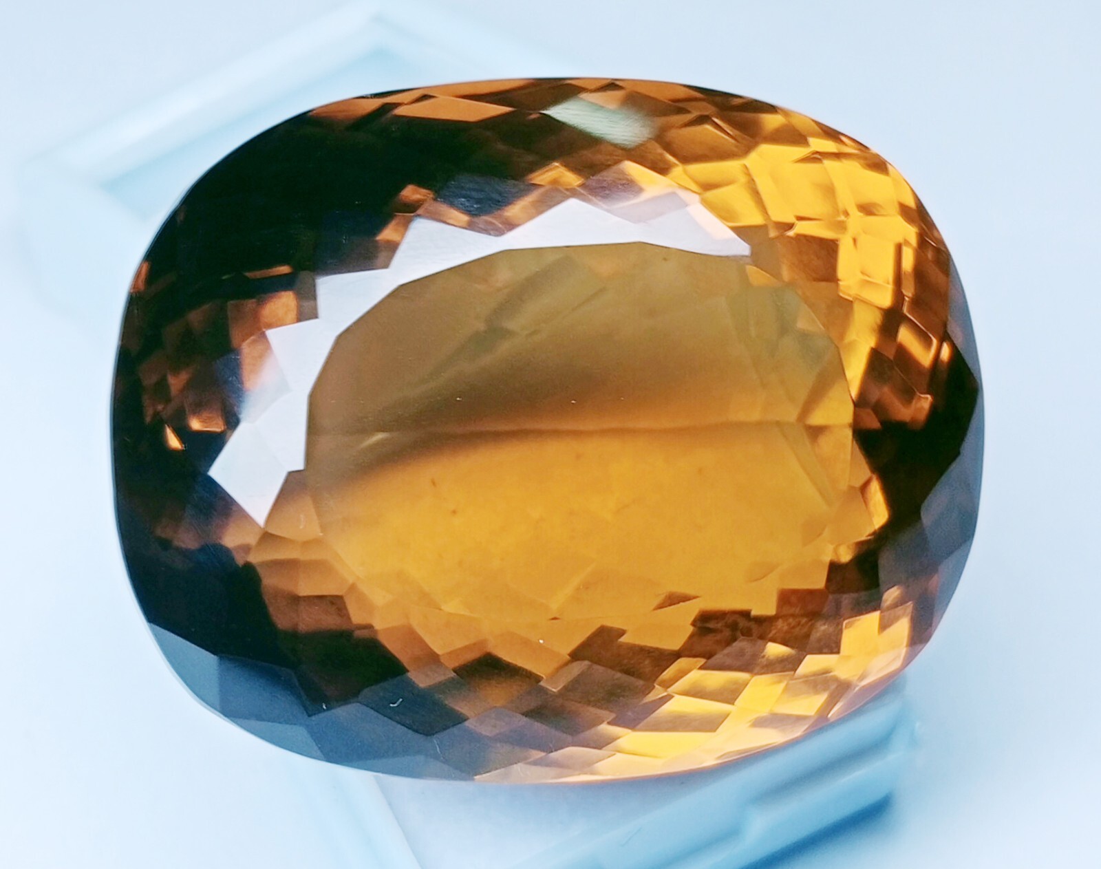 Natural Imperial Topaz Cushion Cut 218-220 Ct EGL Certified Loose Gemstone KH207
