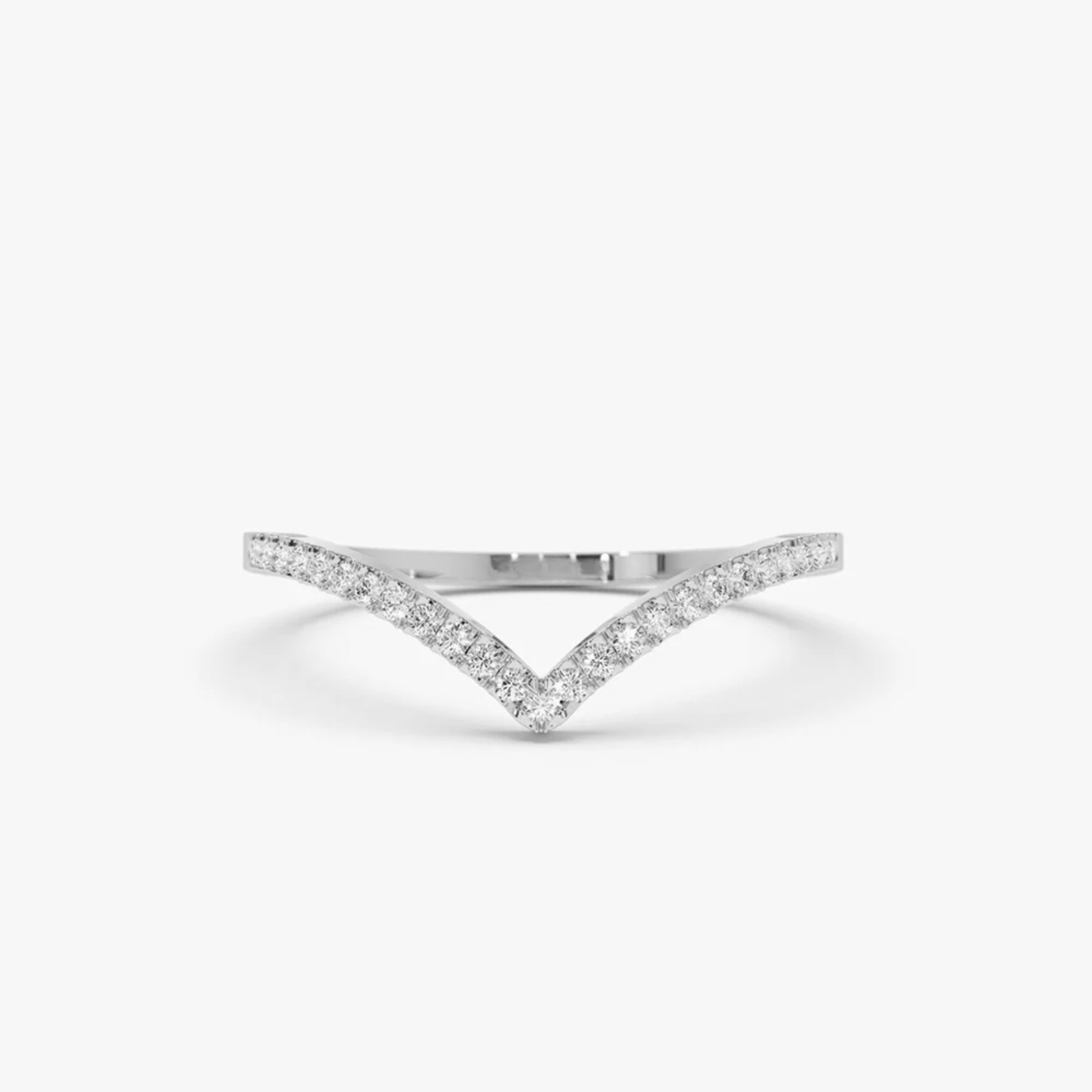 0.14 Ct Round Cut Lab Grown Diamond Eternity Wedding Band Ring 14k White Gold