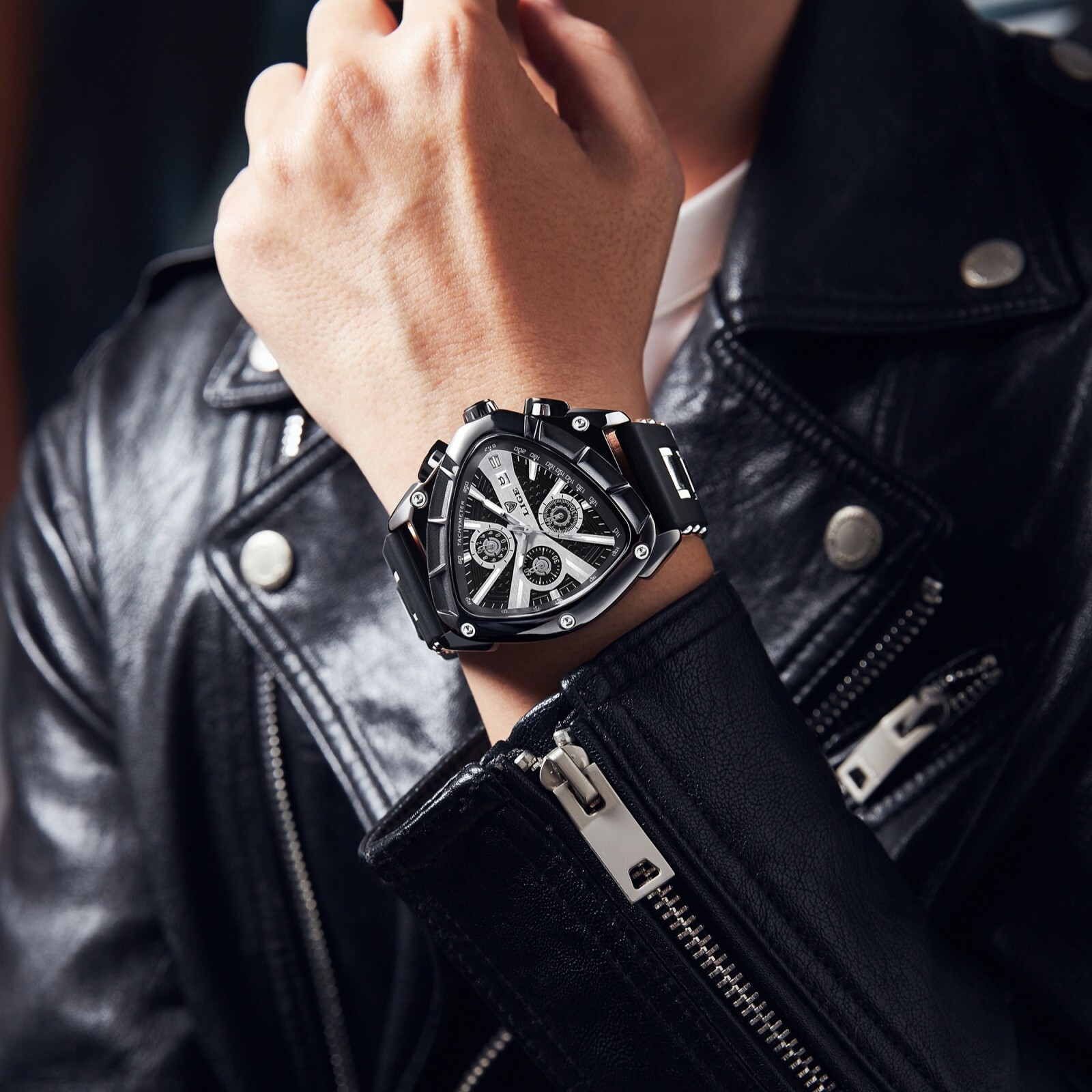 Waterproof Men Watch Big Dial Quartz Analog Luminous Date Sport Male Wristwatch