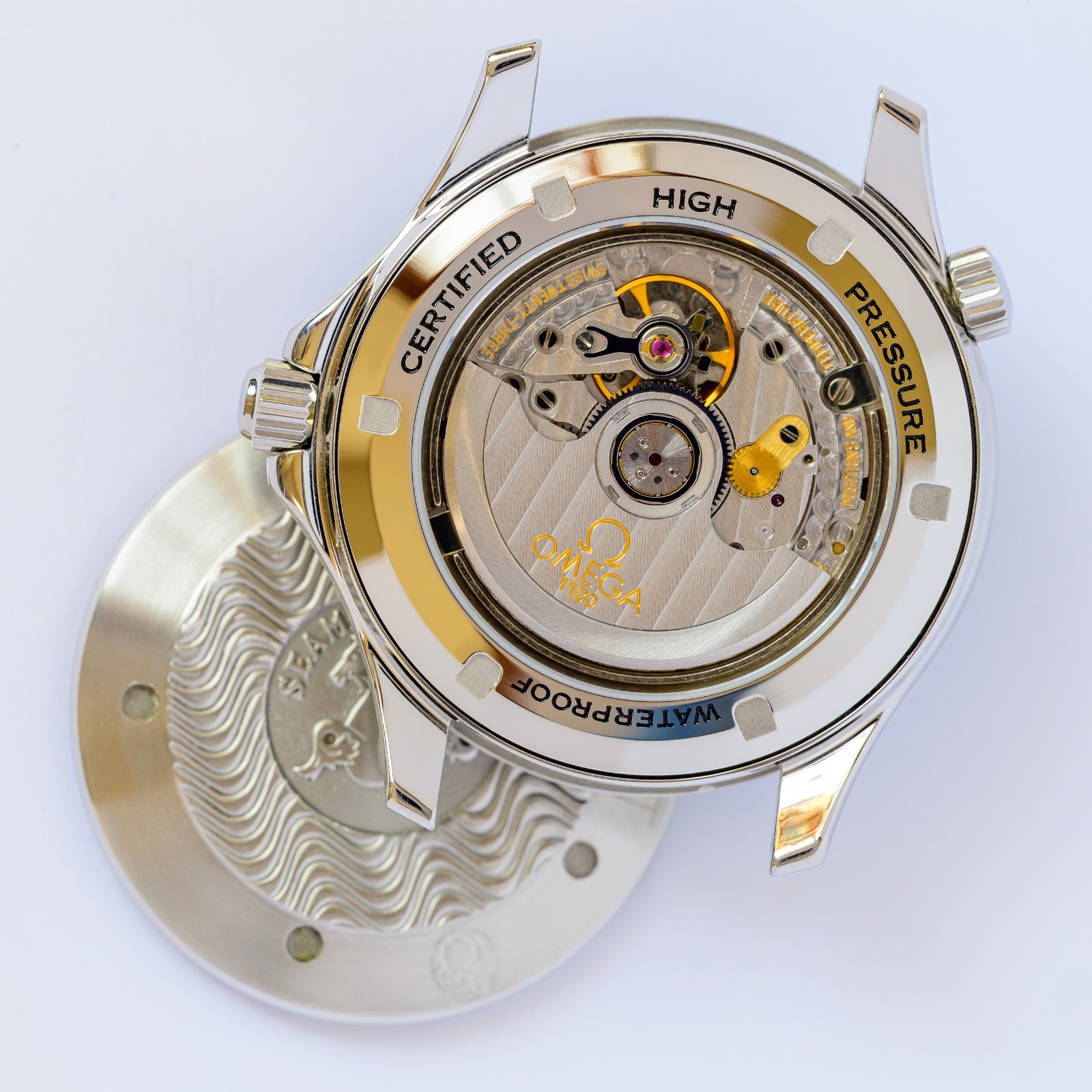 Spiralwinder Watch Parts Sapphire Exhibition Caseback for Seamaster 300m 2531.80