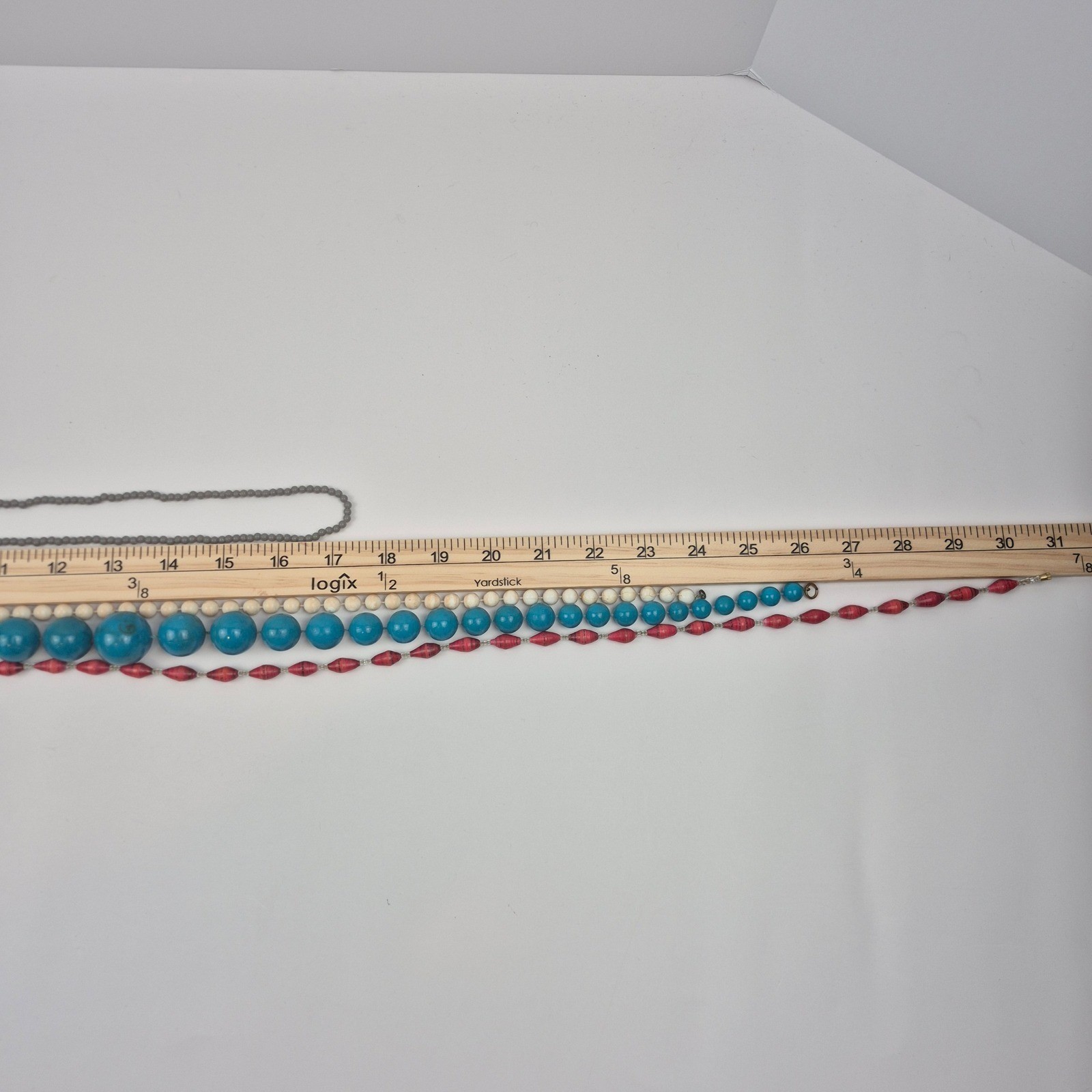 Boho Southwest Beaded Jewelry Lot Necklace Bracelet Earrings Blue Red 12 Pc