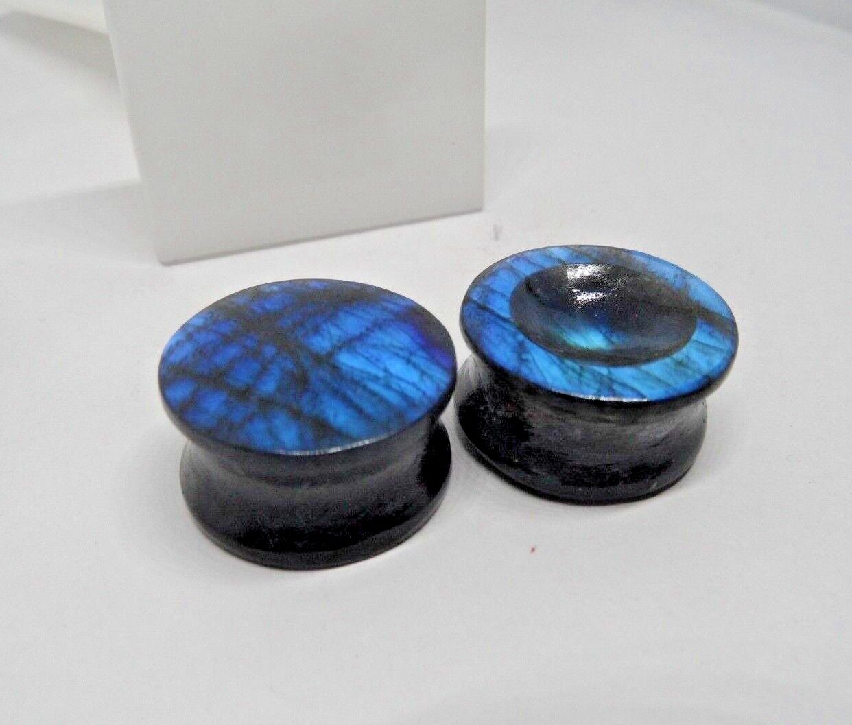 Natural, Labradorite Plugs, Ear Gauge, Tunnels, Blue Fire Plugs Earrings,