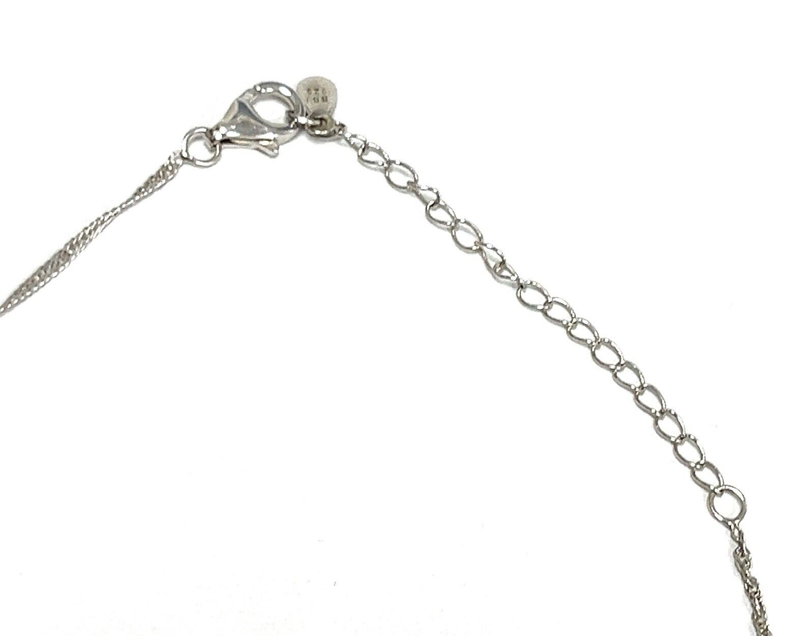 BBJ Bangkok SS, Ethiopian Opal White Topaz Accent 18”-20” Adjustable Necklace