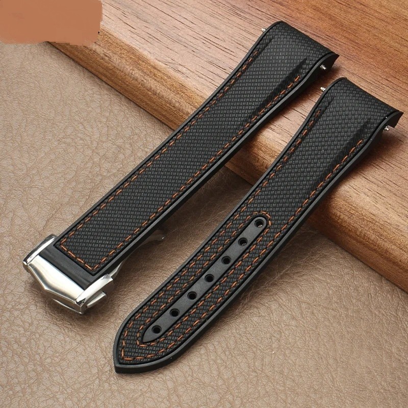 Sport Watchband Waterproof Watch Strap 21mm For Omega Planet Ocean 600 Quarter