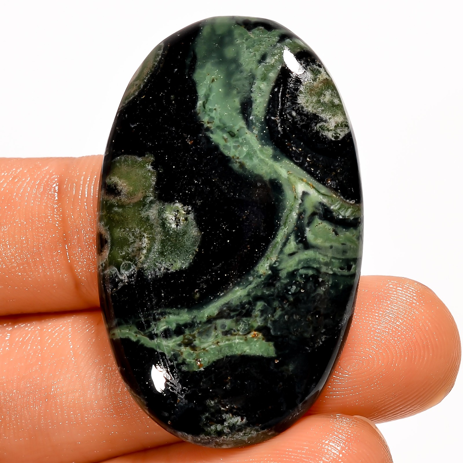 100% Natural Star Galaxy Jasper Oval Cabochon Gemstone 49.5 Ct 40X24X5mm UG-5957