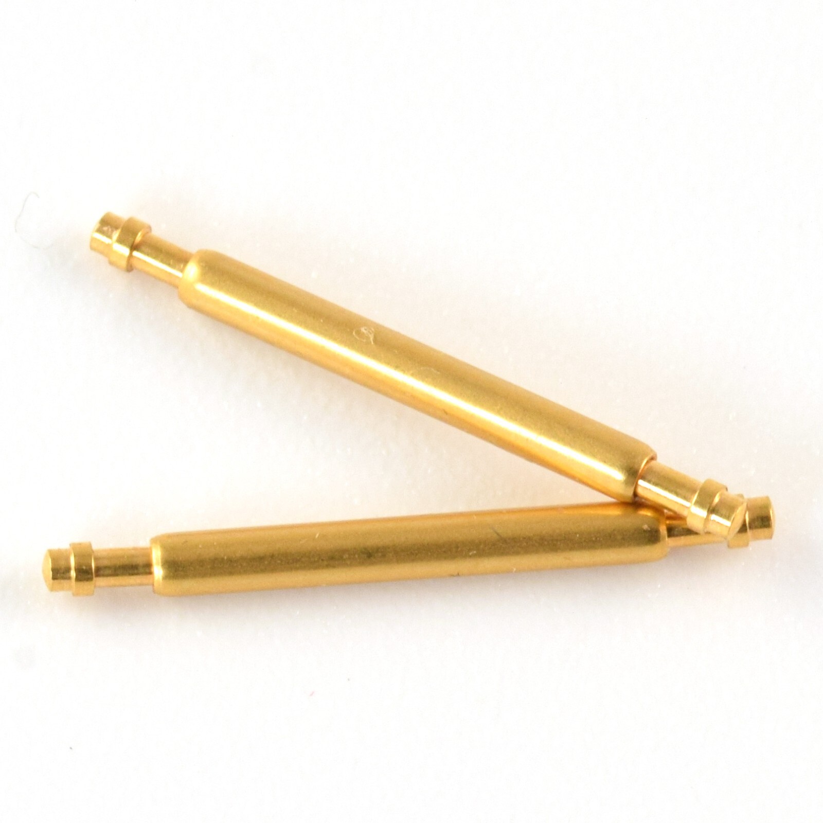 9x Cartier Tank Francaise Ladies Gold Plated Spring Bars 1.3mm, Lug 14mm to 15mm