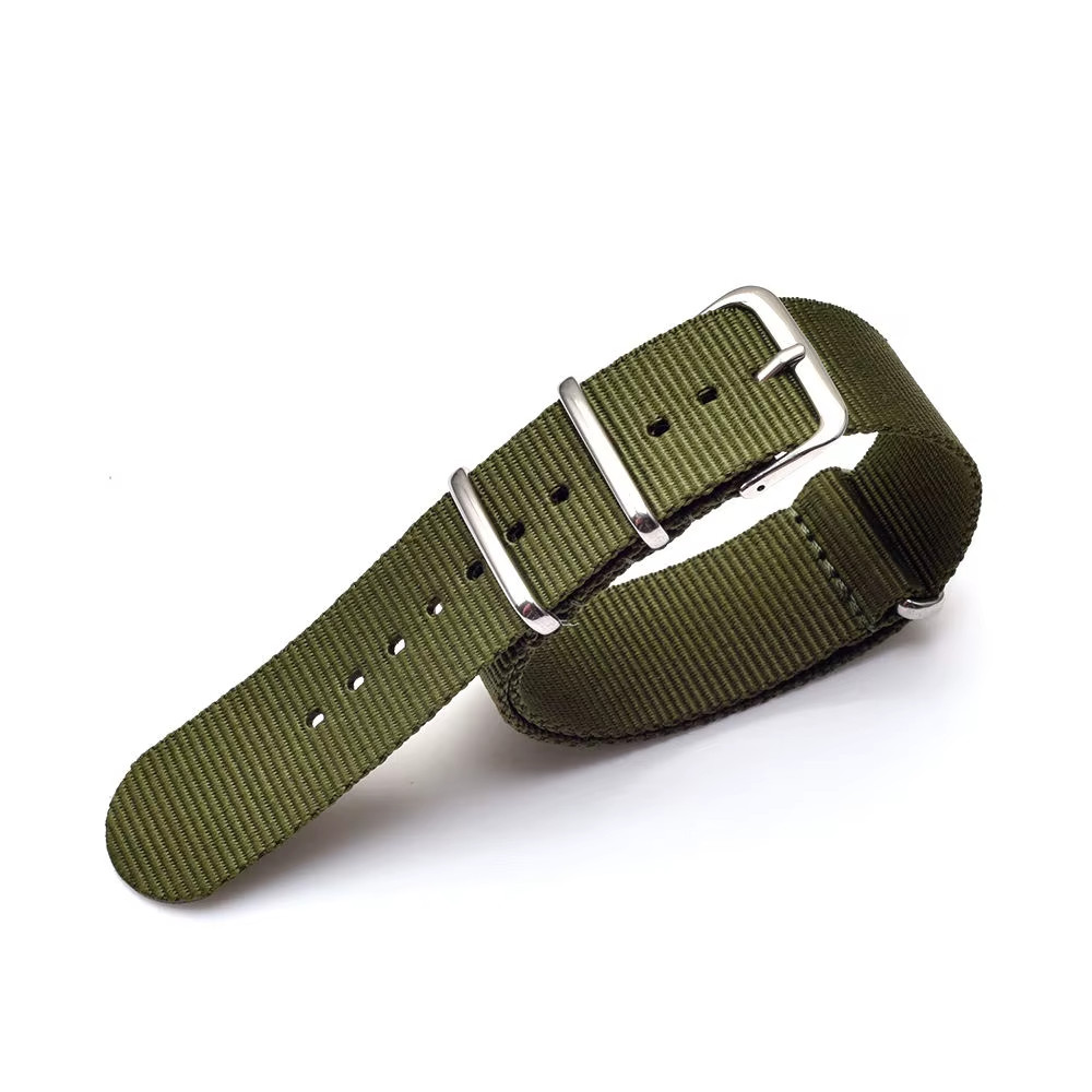 Nylon NATO Watch Band Strap 16mm | 18mm | 20mm Black | Gray | Army Green | Beige