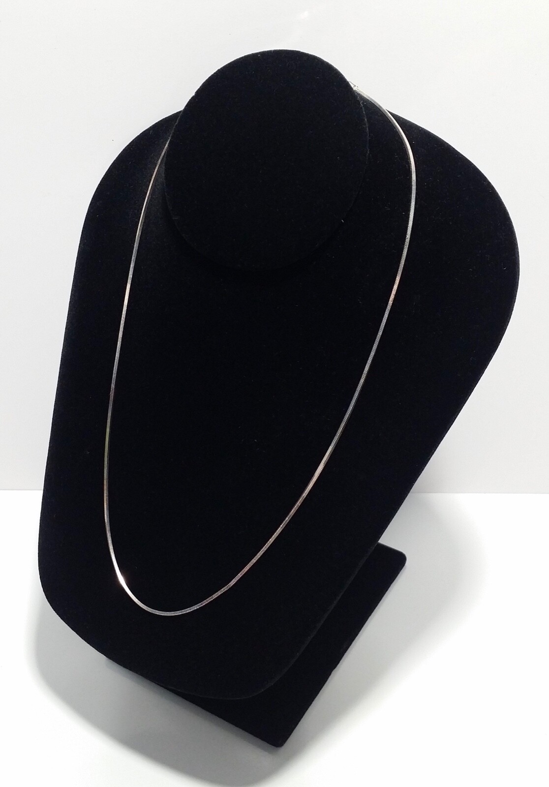 20″ Herringbone Chain Solid 925 Sterling Silver NECKLACE, width 1mm