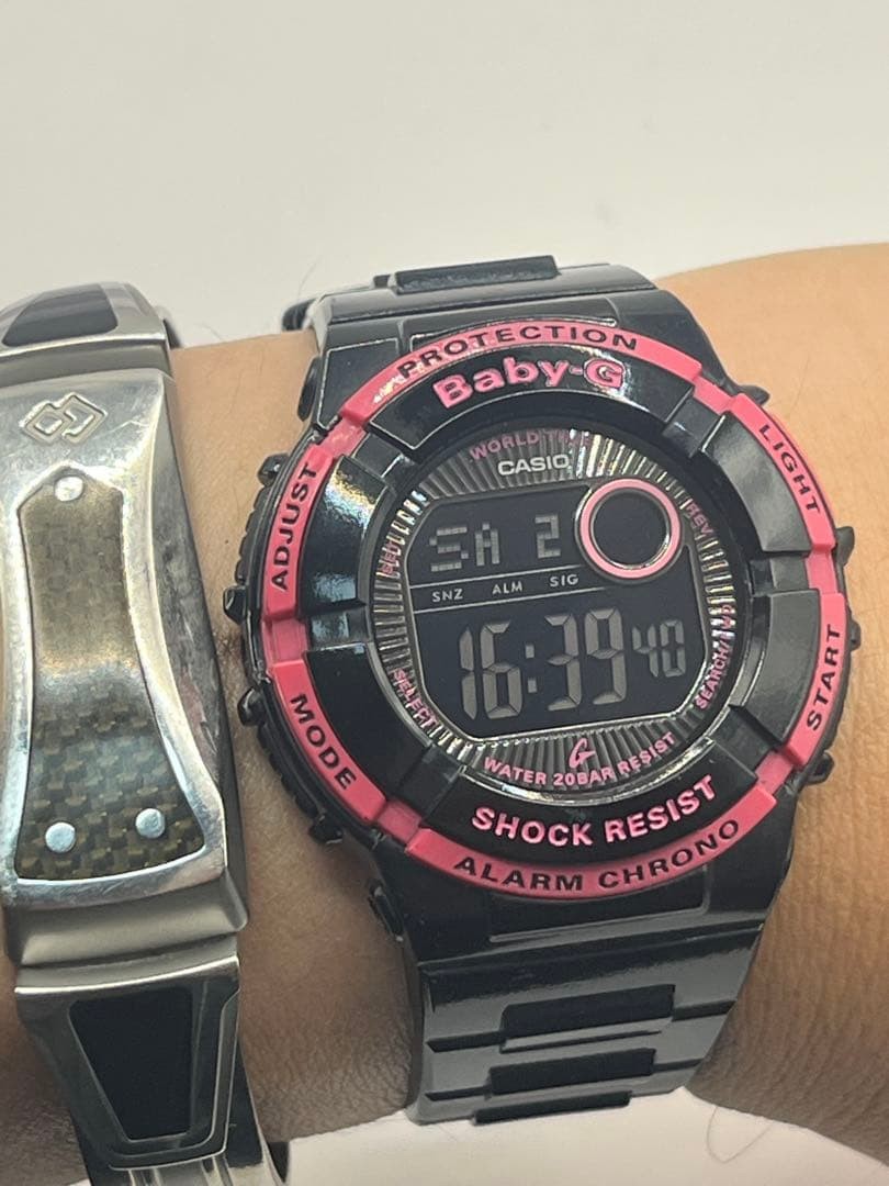 CASIO Baby-G BGD-120, reverse LCD display, battery replaced, excellent condition
