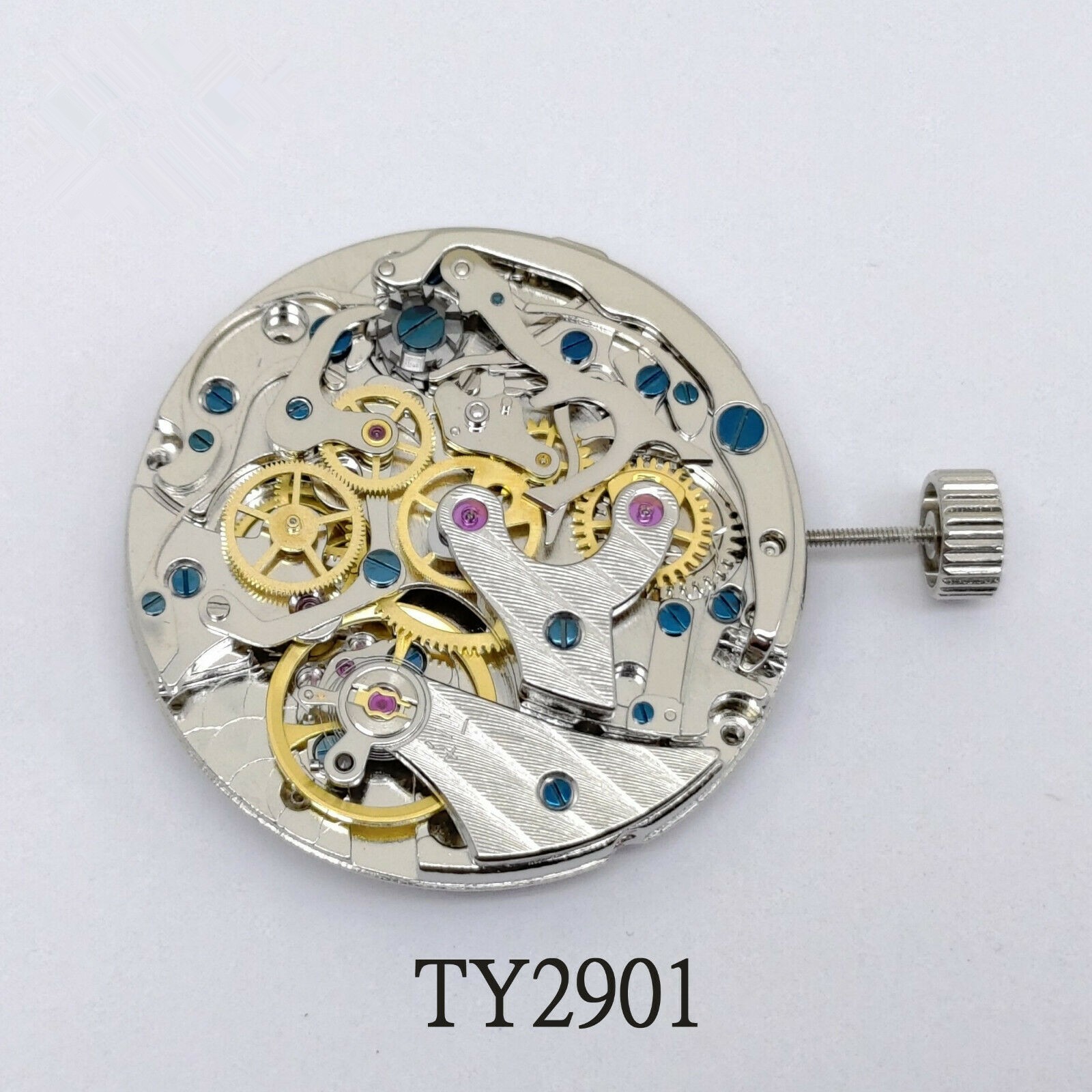 Mechanical Chronograph Handwind Watch Movement Fit For Seagull ST1901 TY2901