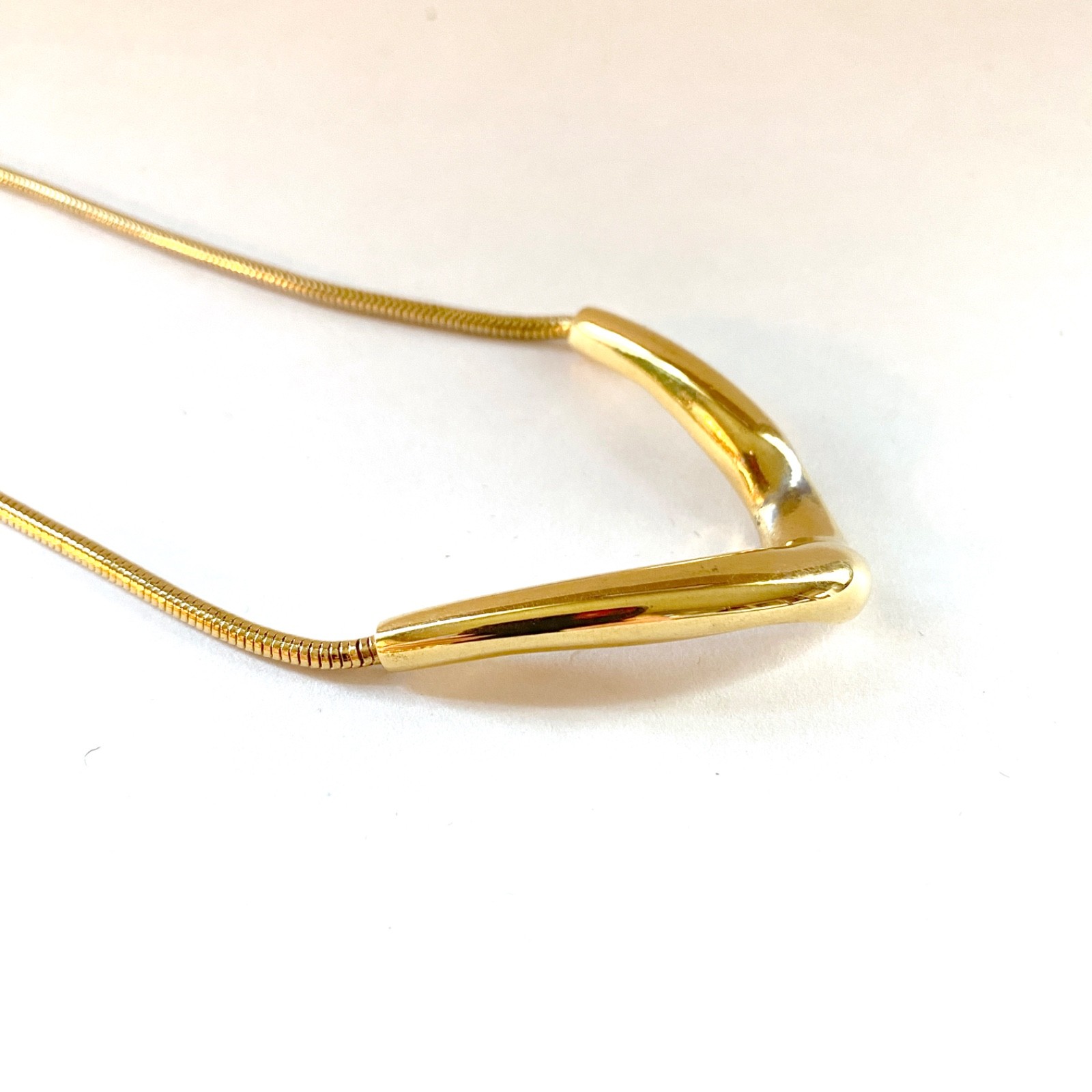 Lot of 5 Vintage to Now Costume Jewelry All Wearable – Modernist Gold Tone
