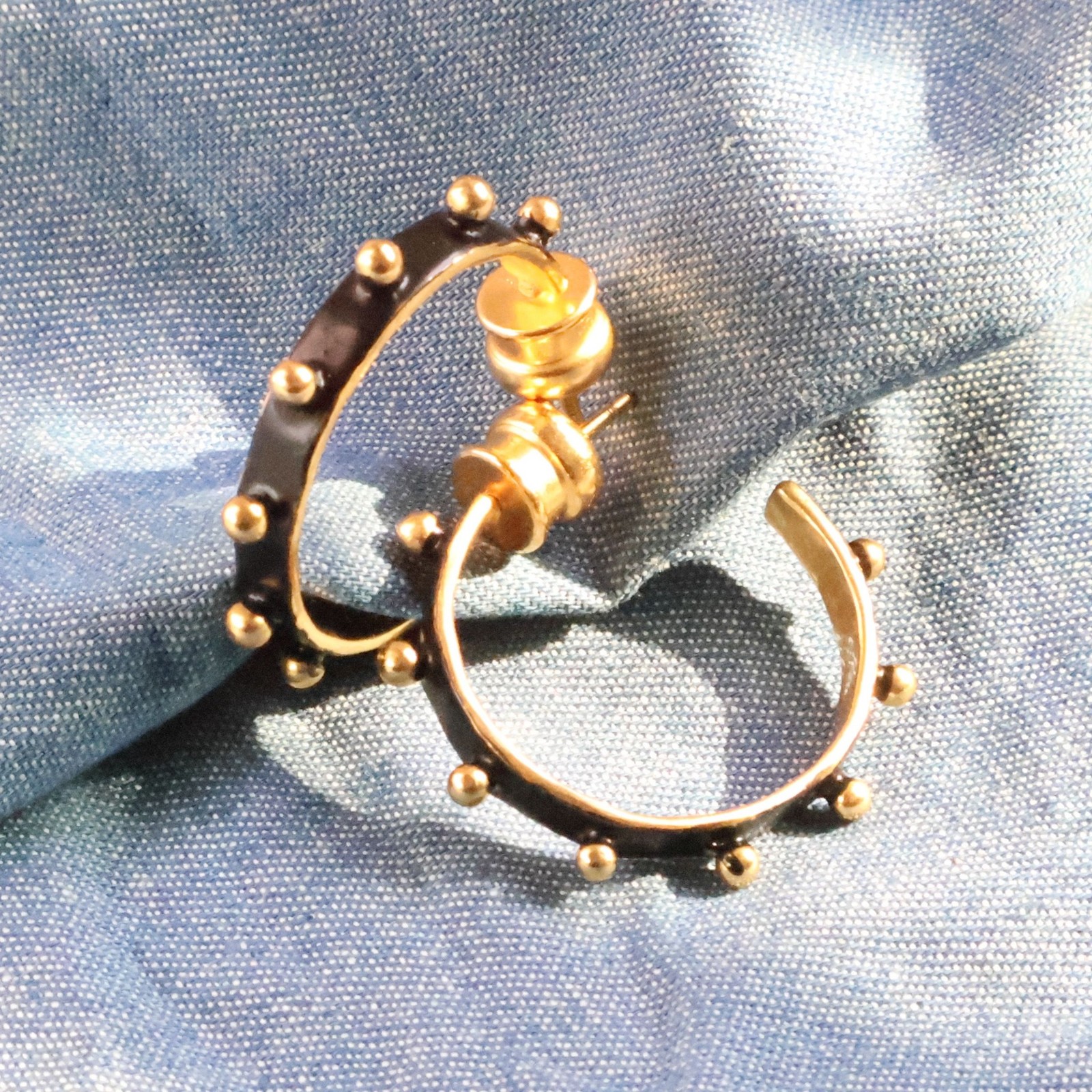 Julie Vos SoHo Hoop Earrings – Gold & Mixed Metal